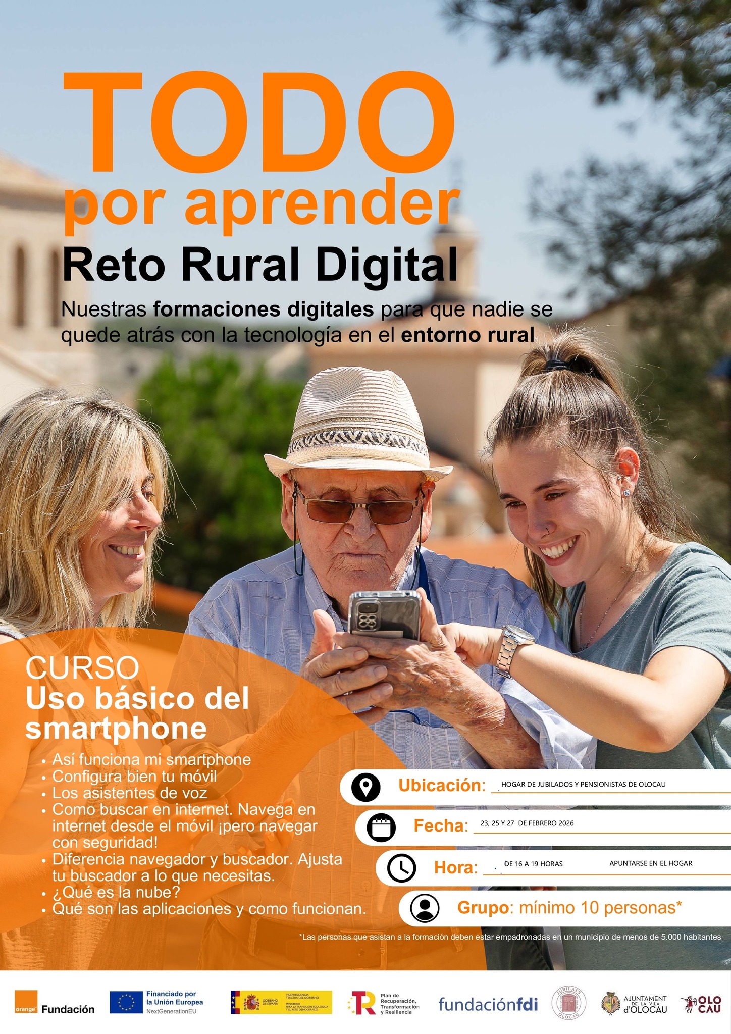 Segunda sesión del curso de uso básico del teléfono inteligente