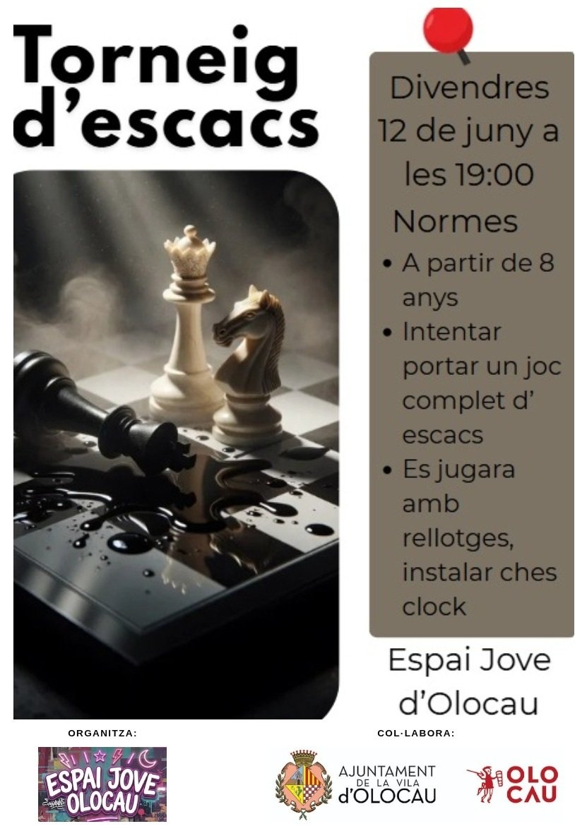 Primer torneo de ajedrez del Espai Jove d’Olocau