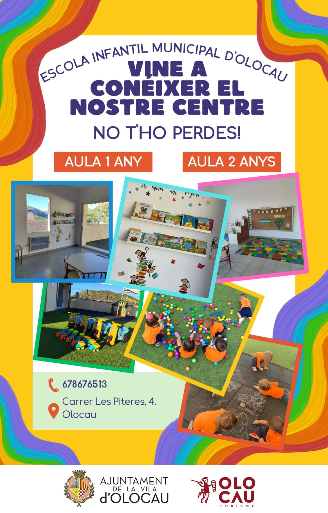 Cartel Escuela Infantil Municipal Olocau 2