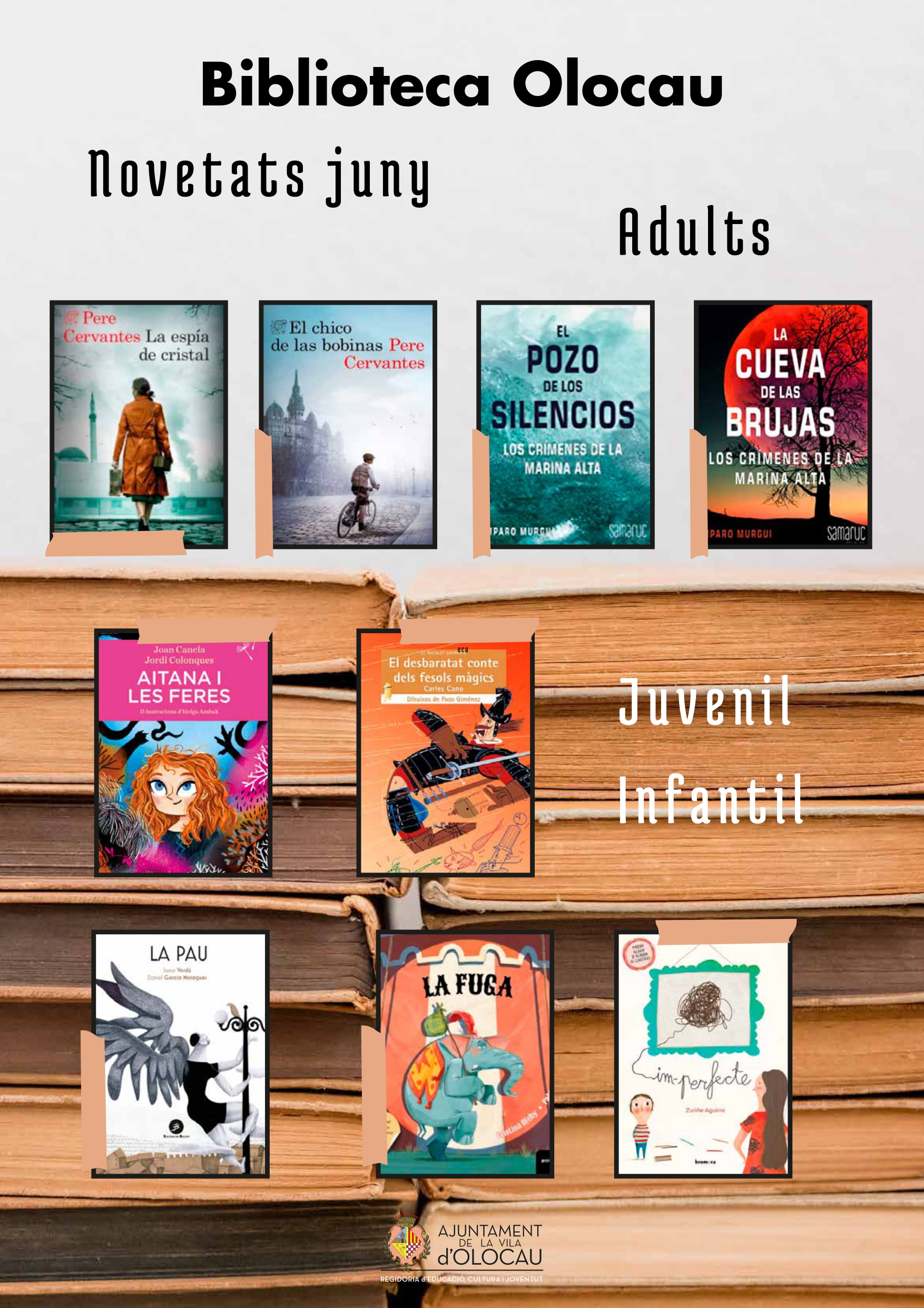 Novedades junio 2023 Biblioteca Olocau