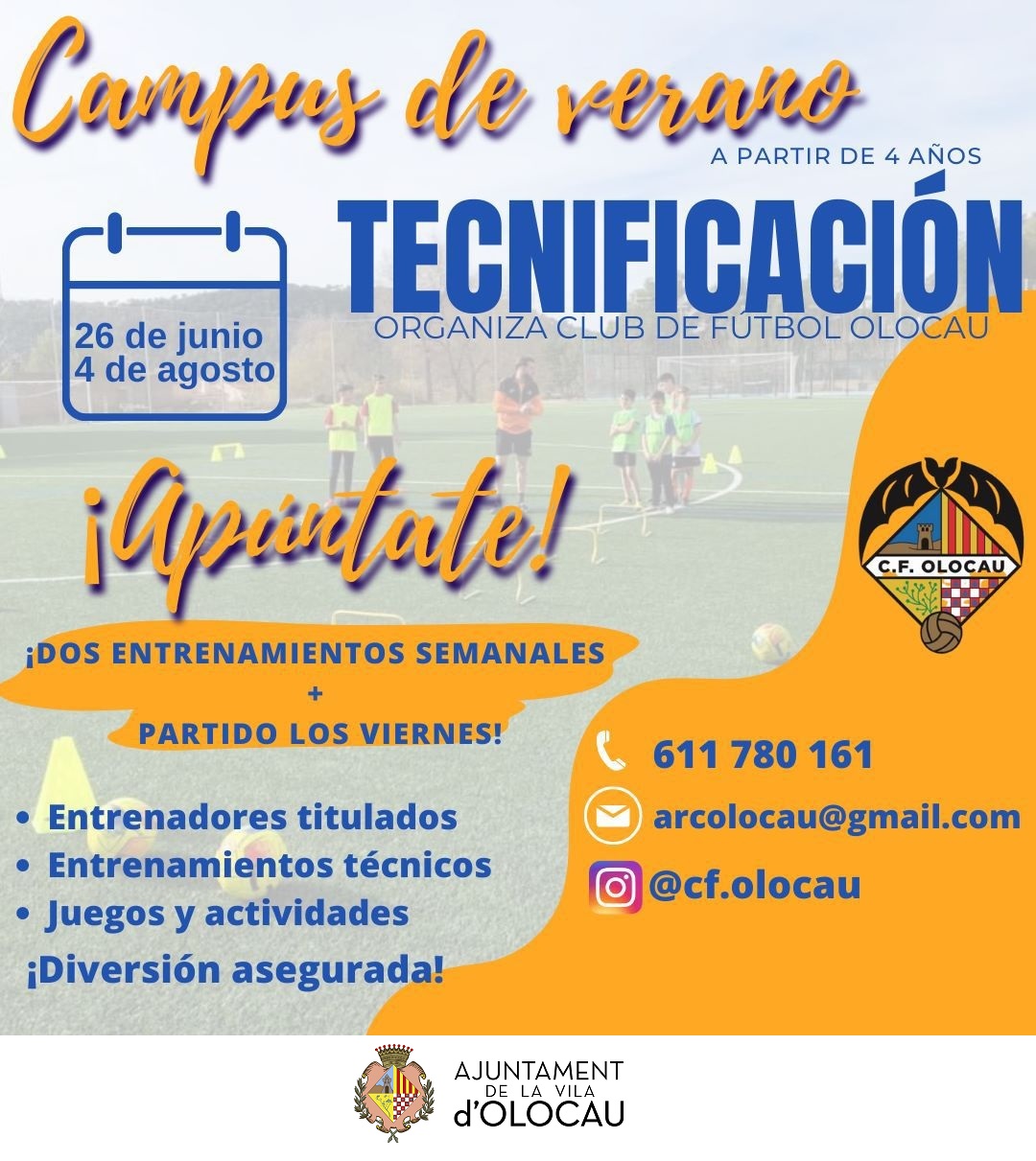 Cartel Campus de verano CF Olocau