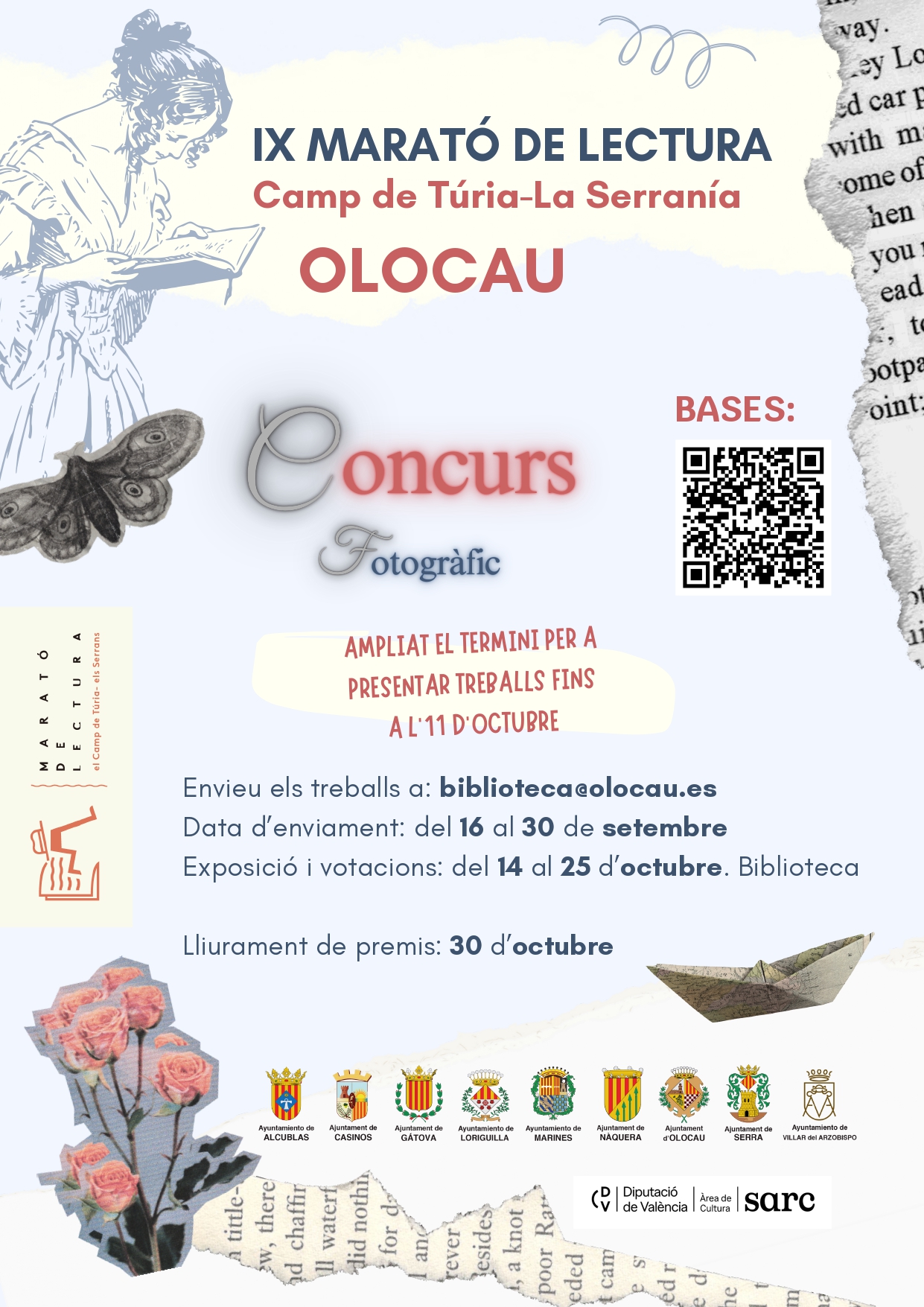 Cartel Concurso Fotogr&aacute;fico IX Marat&oacute;n de Lectura (ampliaci&oacute;n plazo)