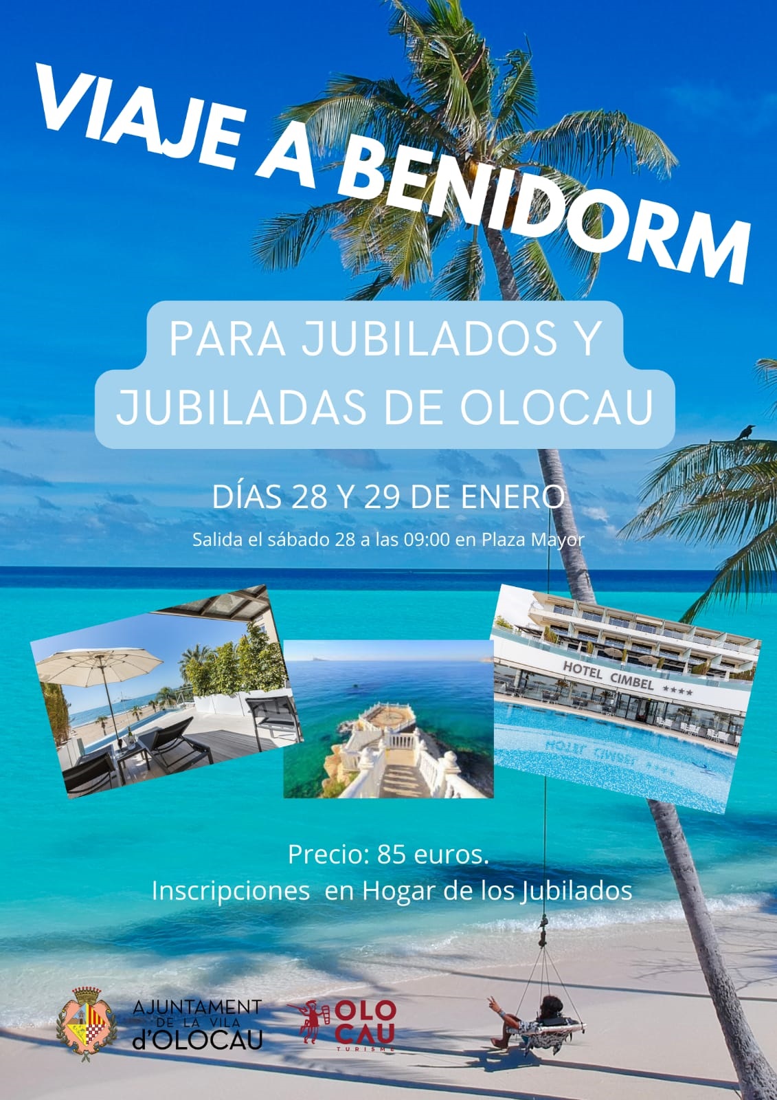 Cartel Viaje a Benidorm Olocau
