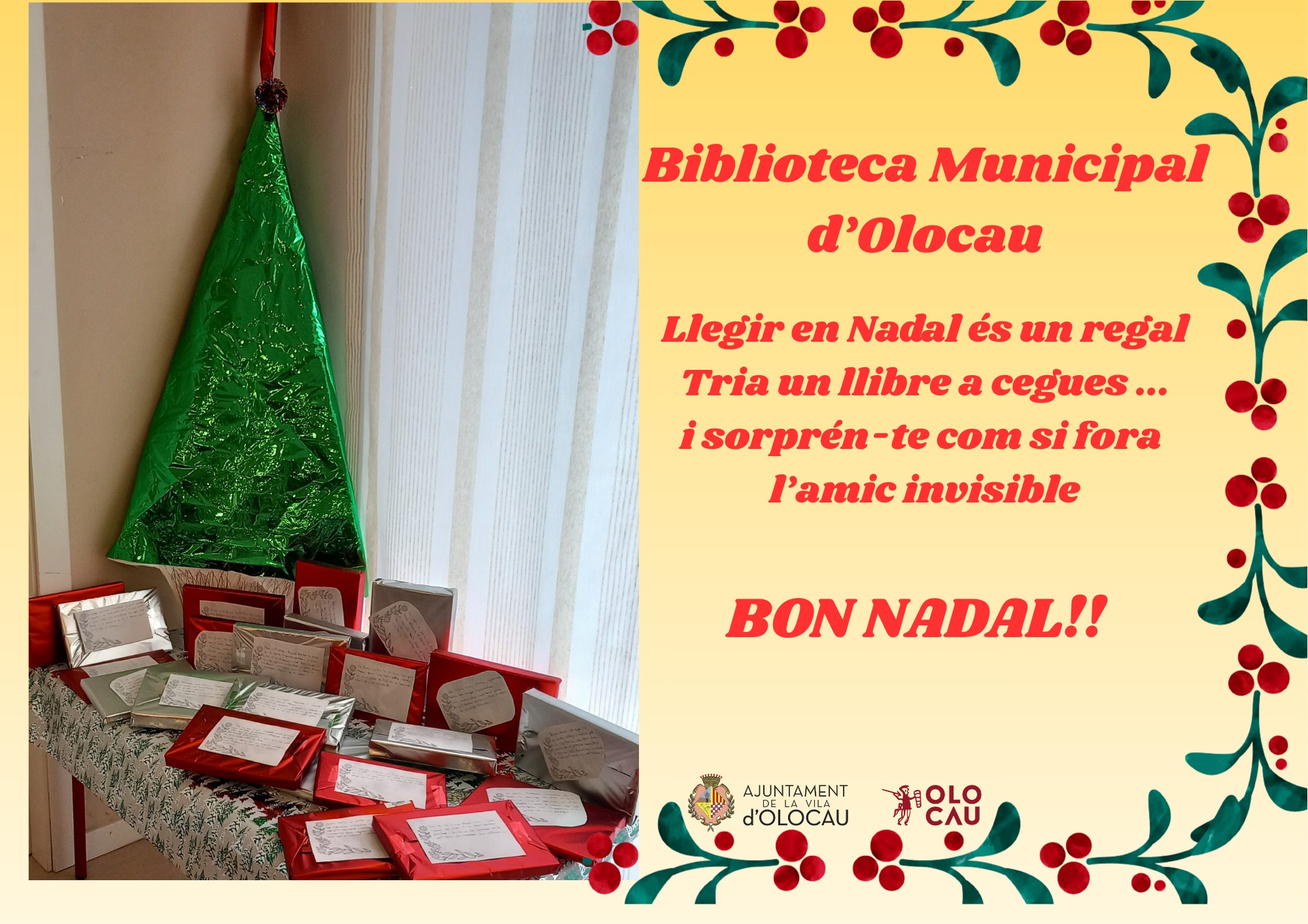 Iniciativa Biblioteca Olocau Navidad 2025