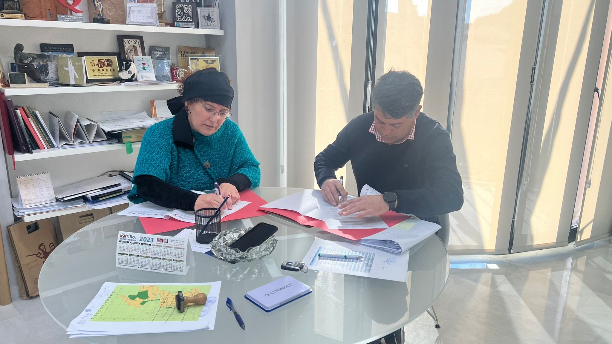 Firma convenio AMPA Olocau 2023