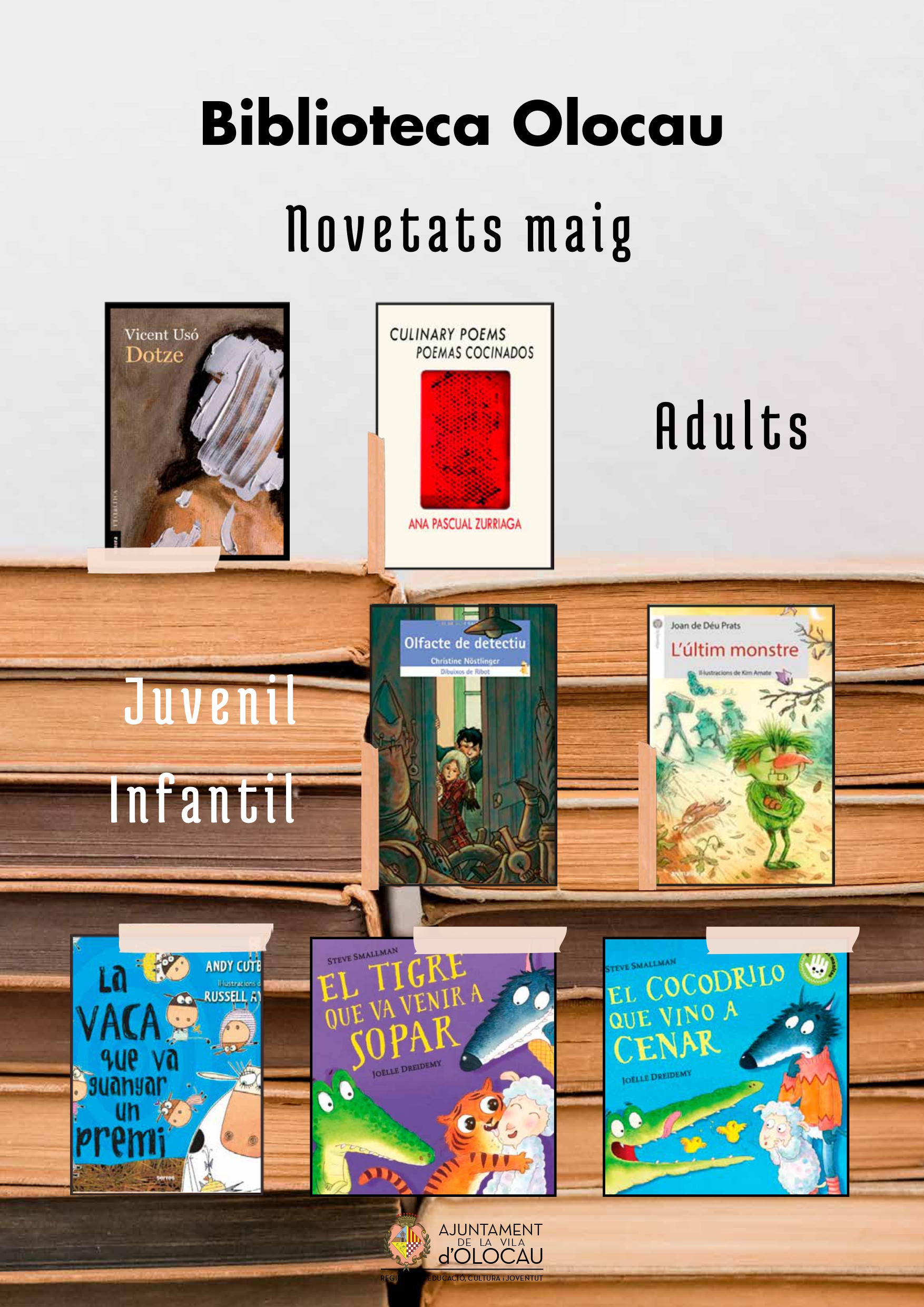 Novedades mayo 2023 Biblioteca Olocau