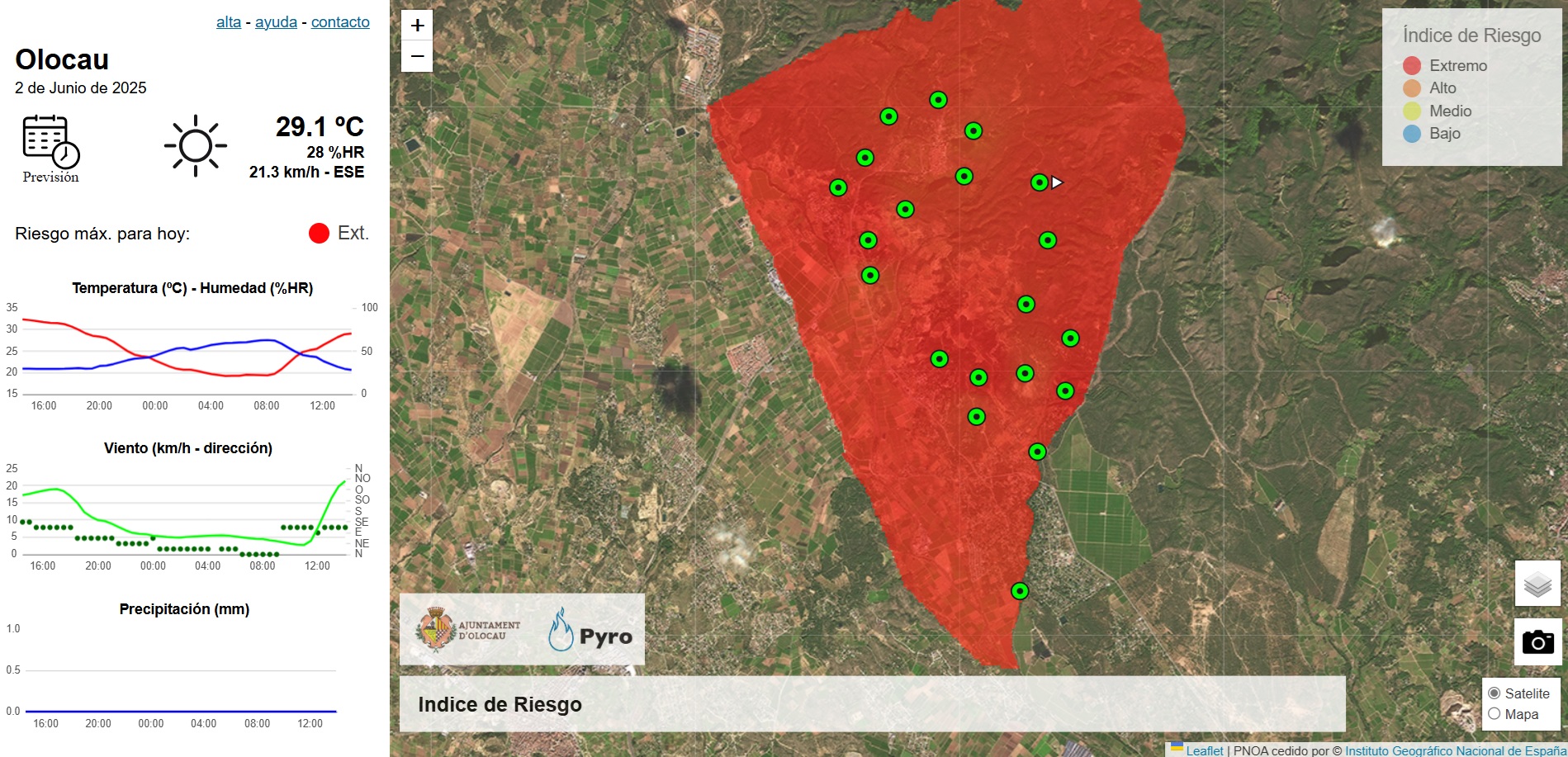 Riesgo incendio 2 junio