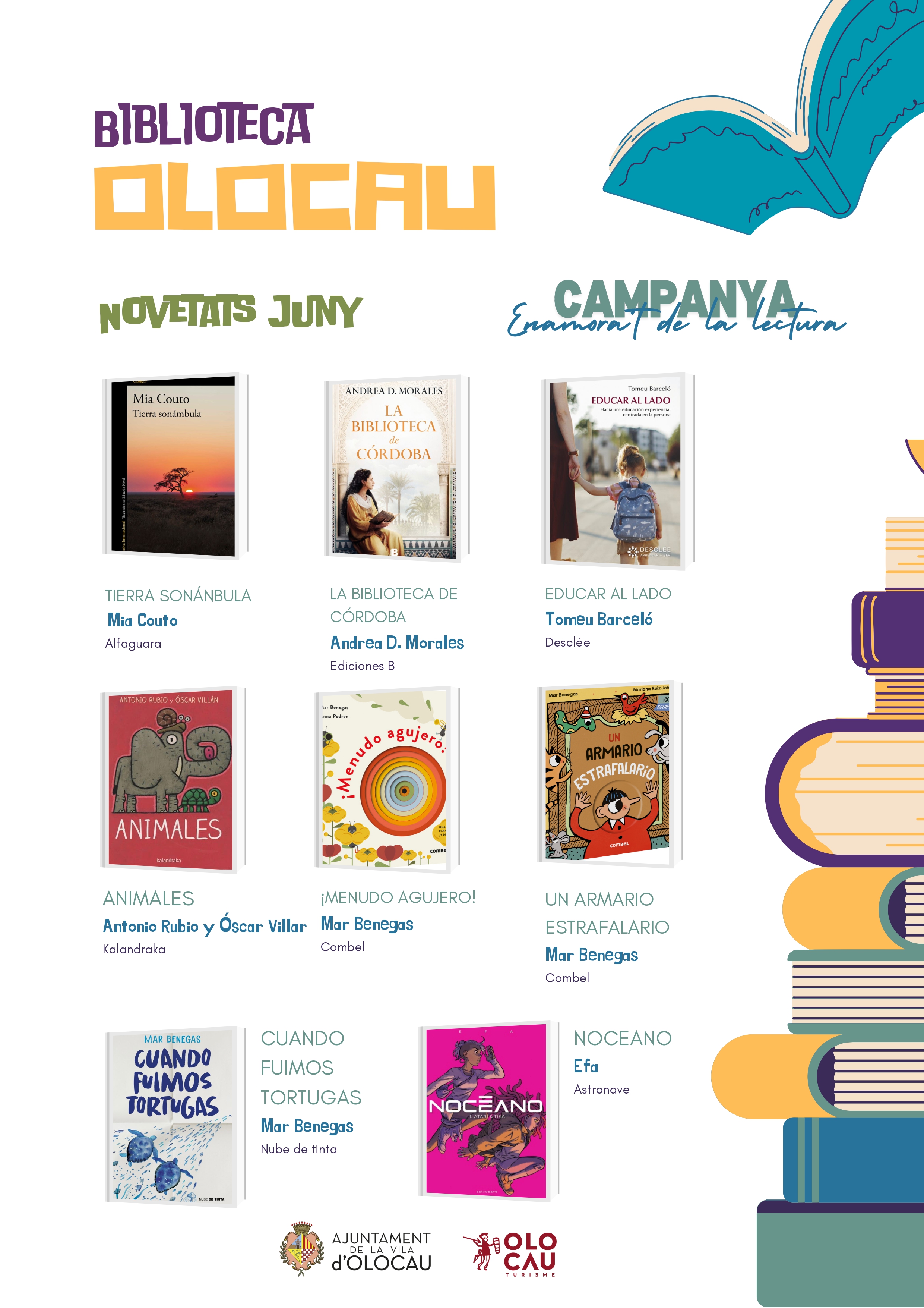Novedades Biblioteca Olocau junio 2025