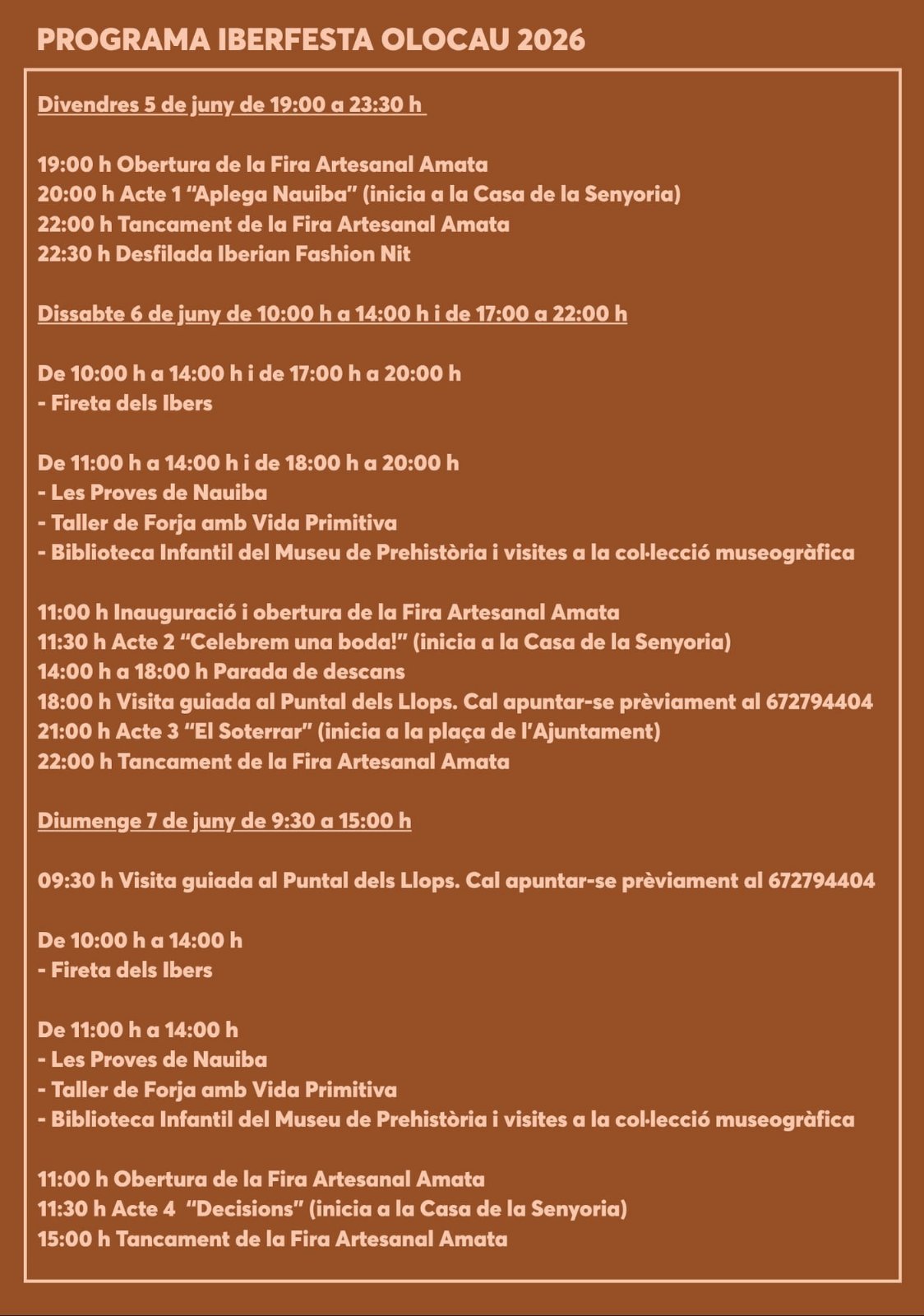 Iberfesta Olocau 2026