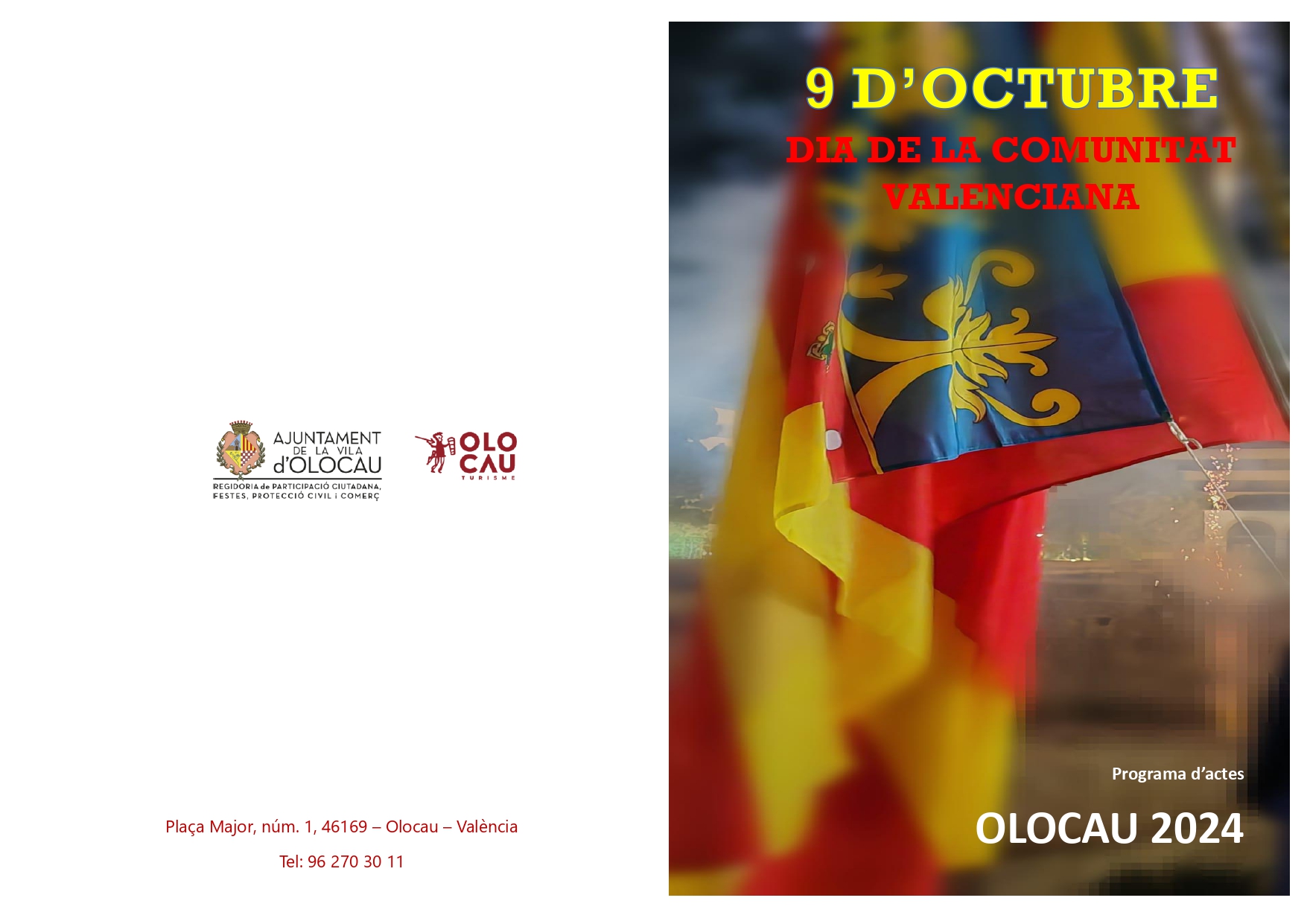 Programa actos 9 Octubre Olocau 2024 - 1