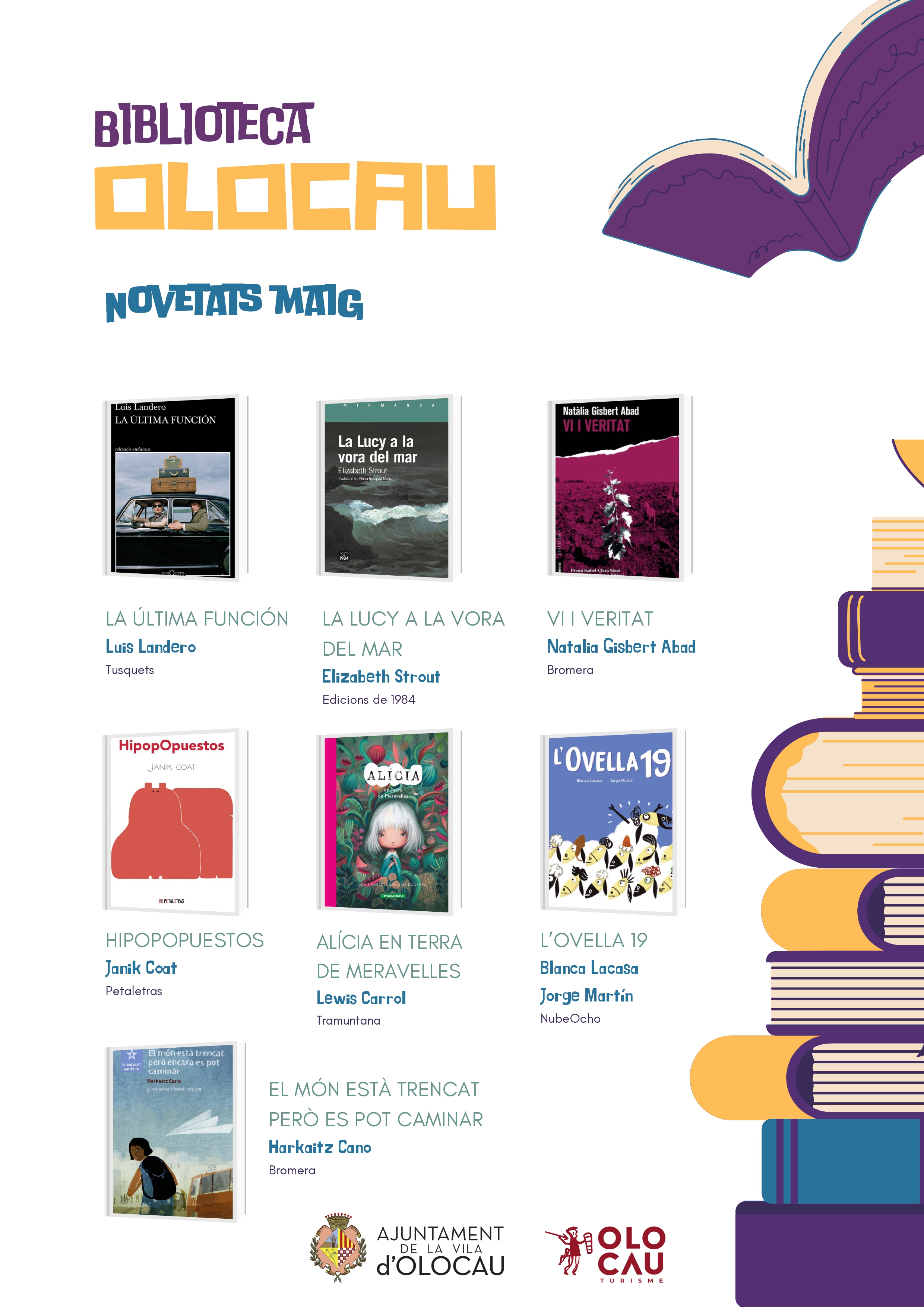 Novedades mayo 2024 Biblioteca Olocau - 1