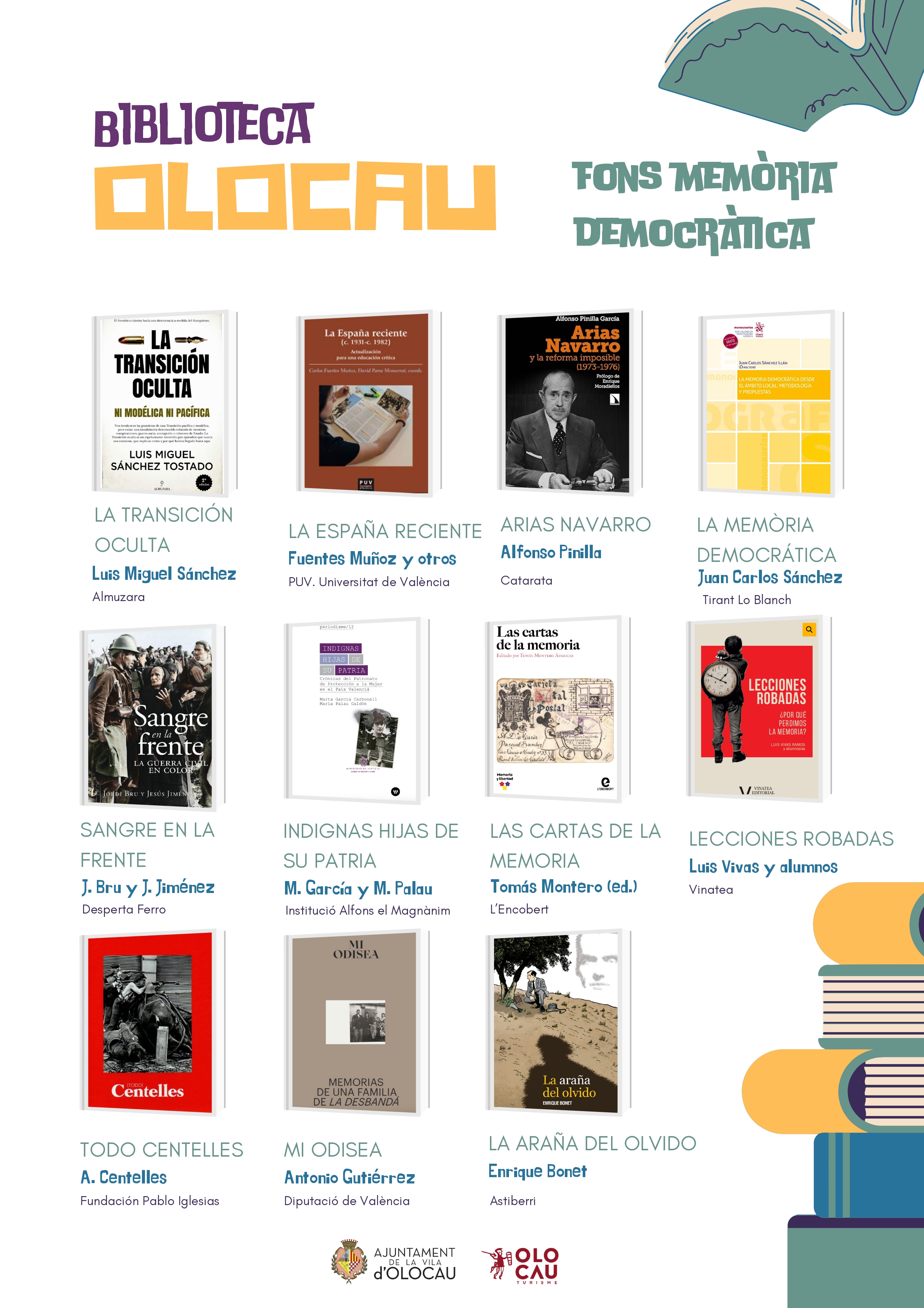 Memoria Democr&aacute;tica septiembre 2024 Biblioteca Olocau