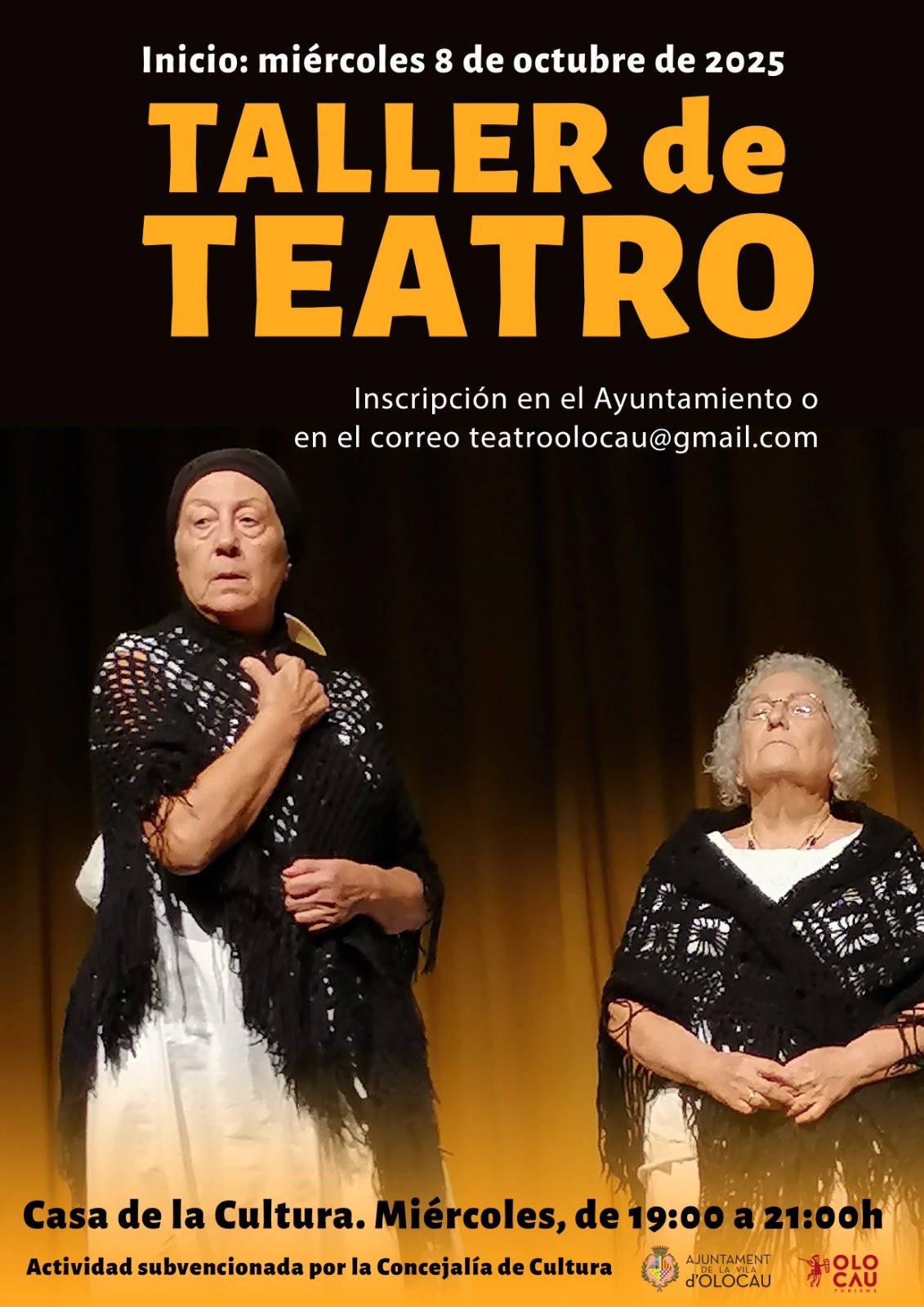 Cartel Taller de Teatro Olocau