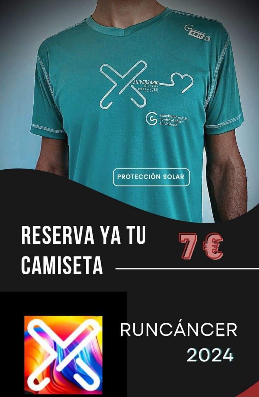 Camiseta RunC&aacute;ncer Olocau 2024