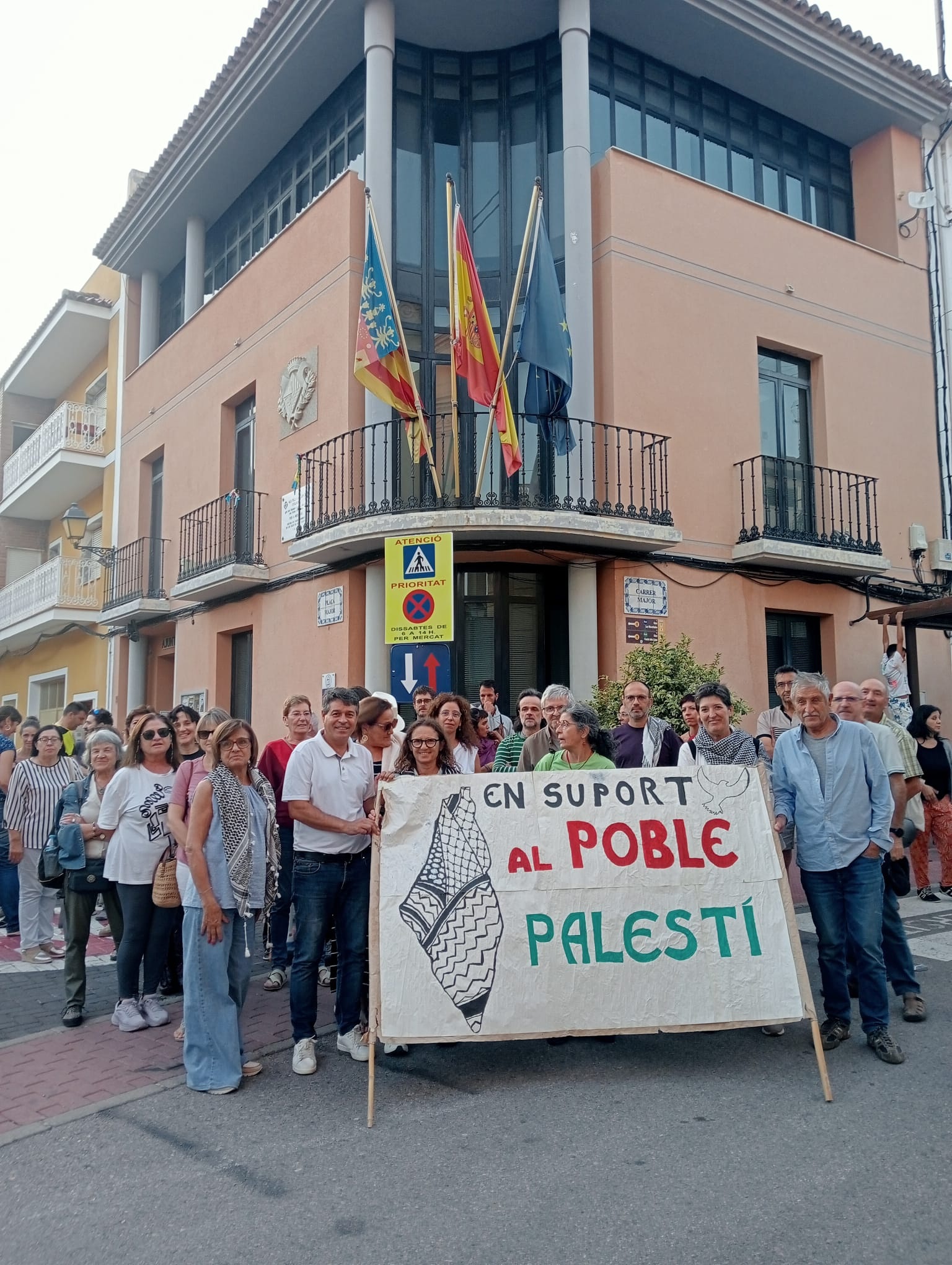 Concentraci&oacute;n por Gaza Olocau 1