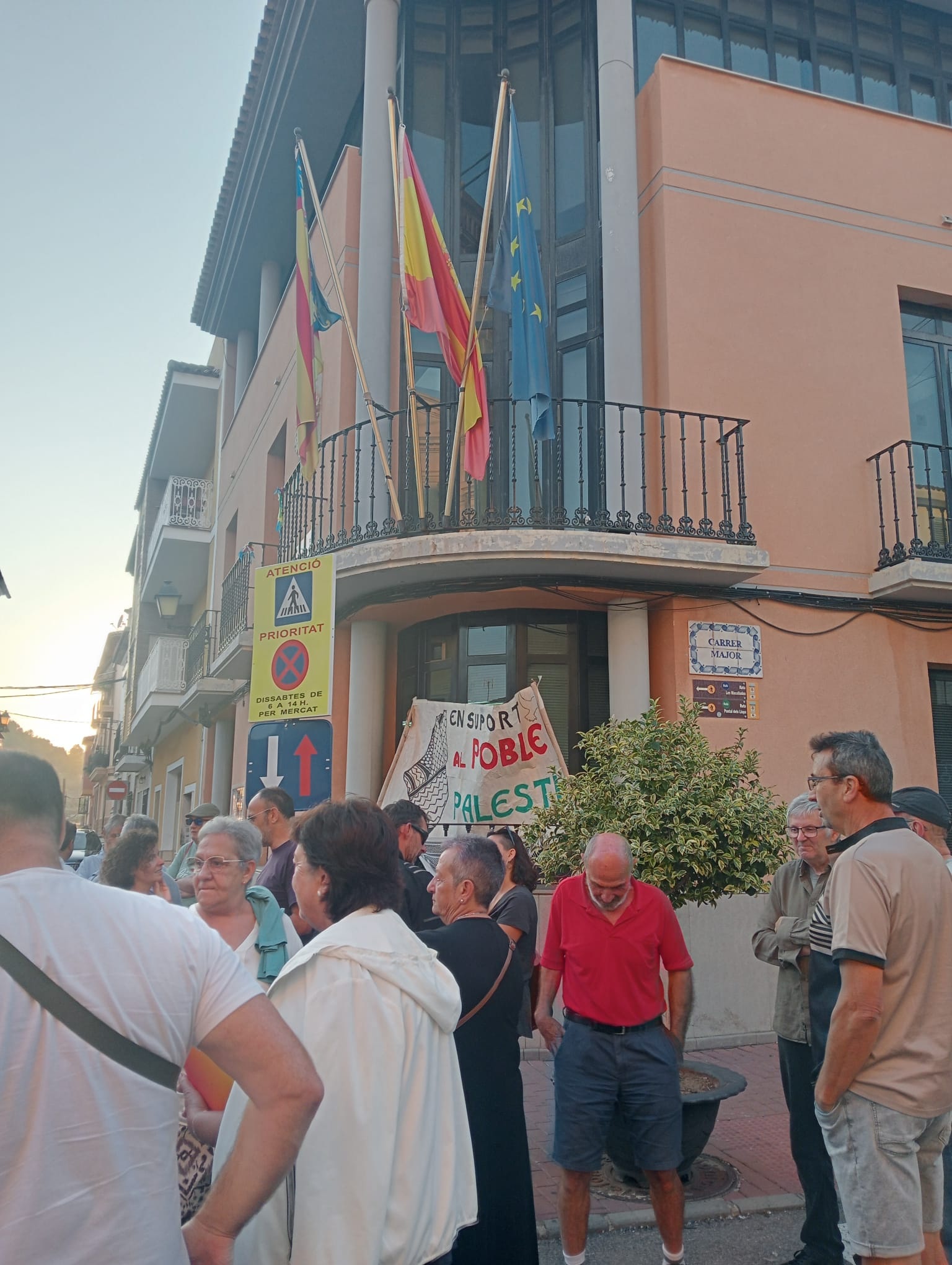 Concentraci&oacute;n por Gaza Olocau 2