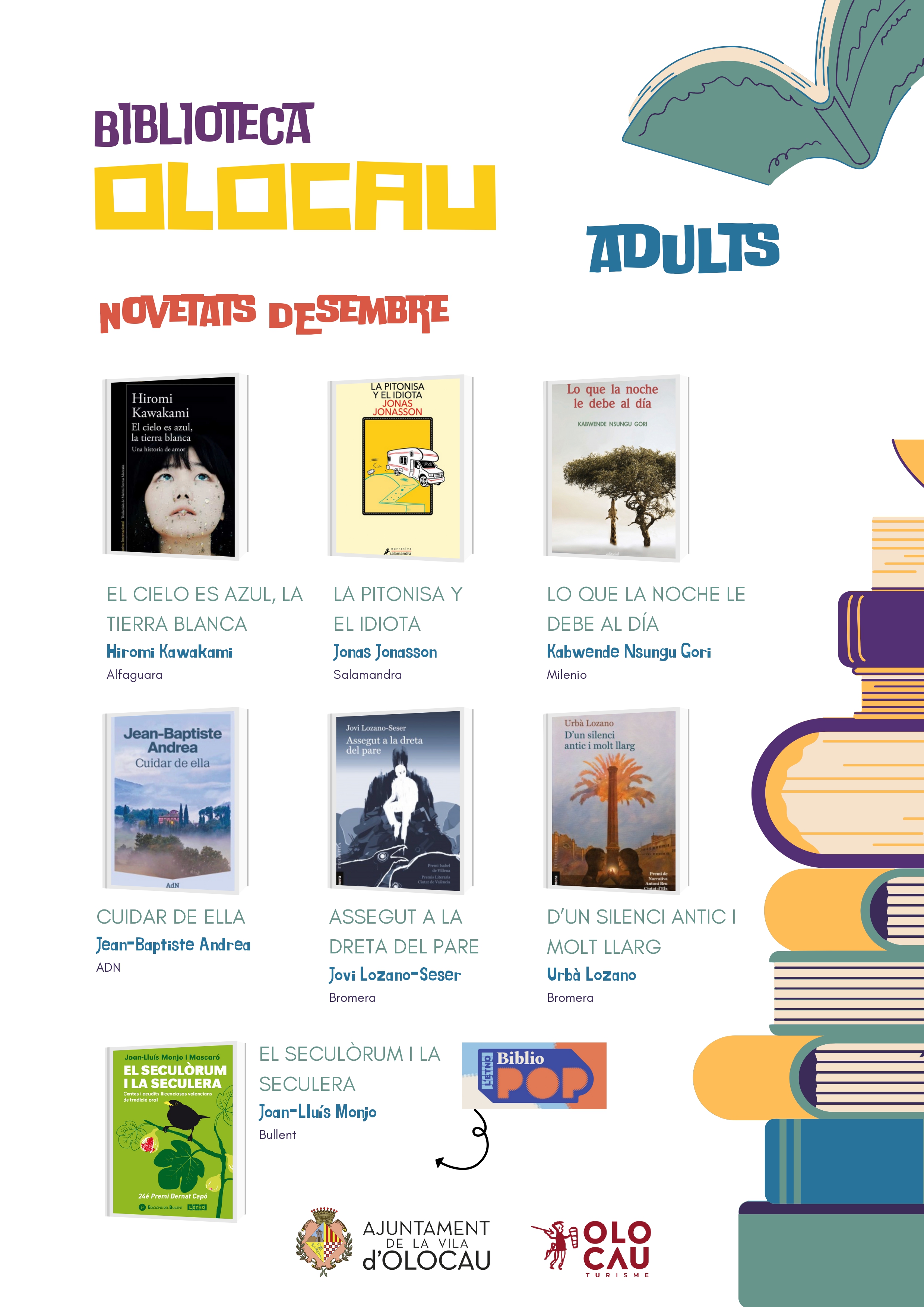 Novedades diciembre 2024 Biblioteca Olocau 1