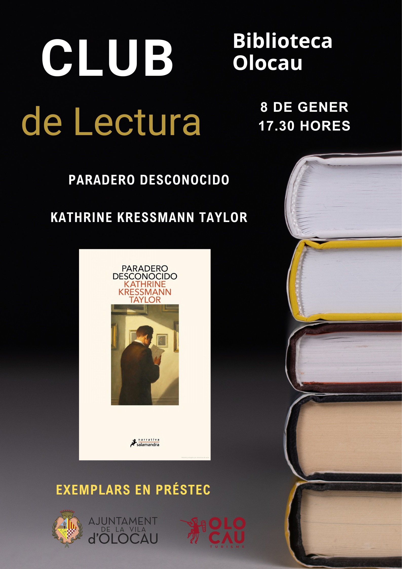 Club Lectura Adultos enero Olocau 2025