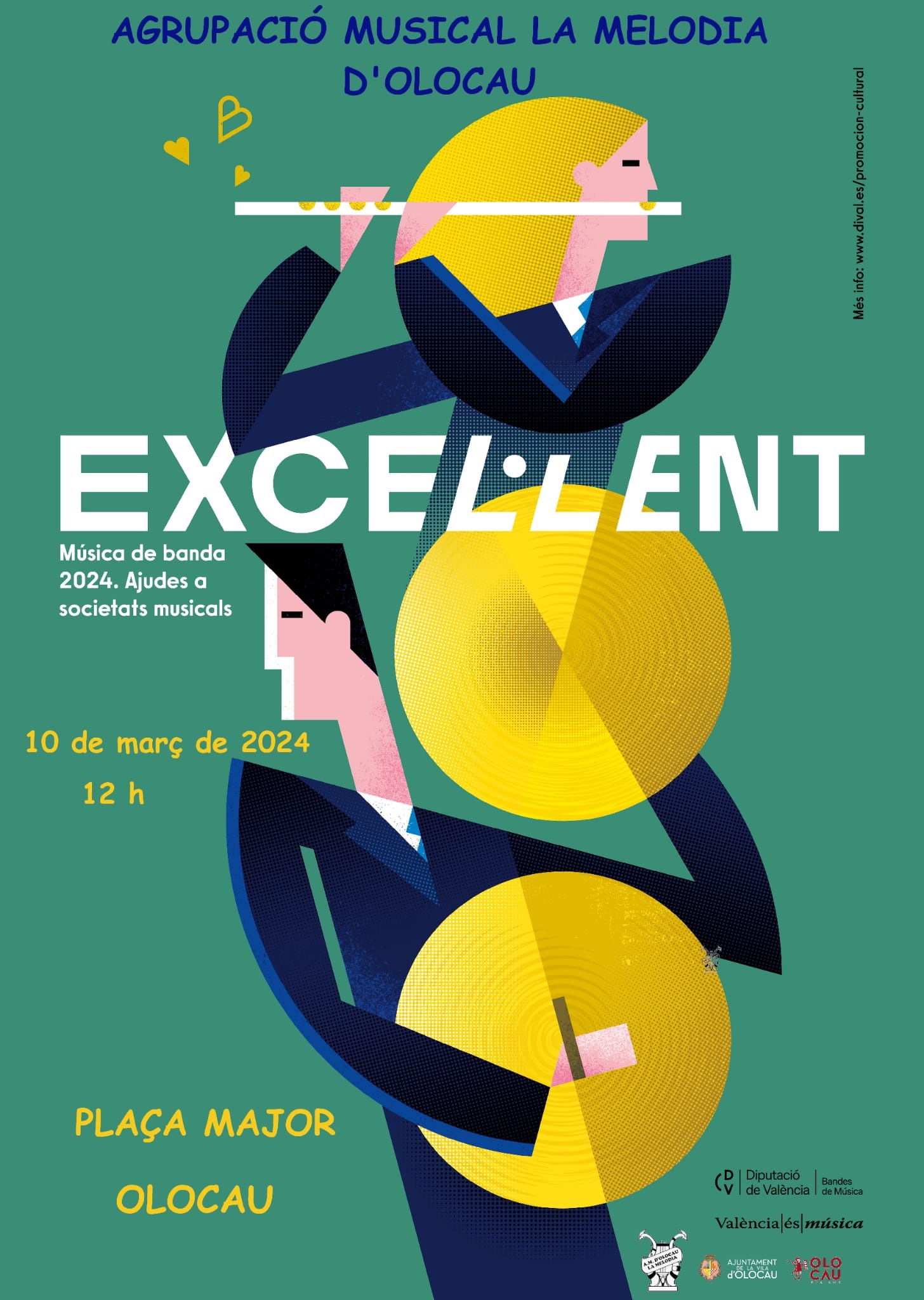 Cartel Concierto La Melod&iacute;a Olocau marzo 2024