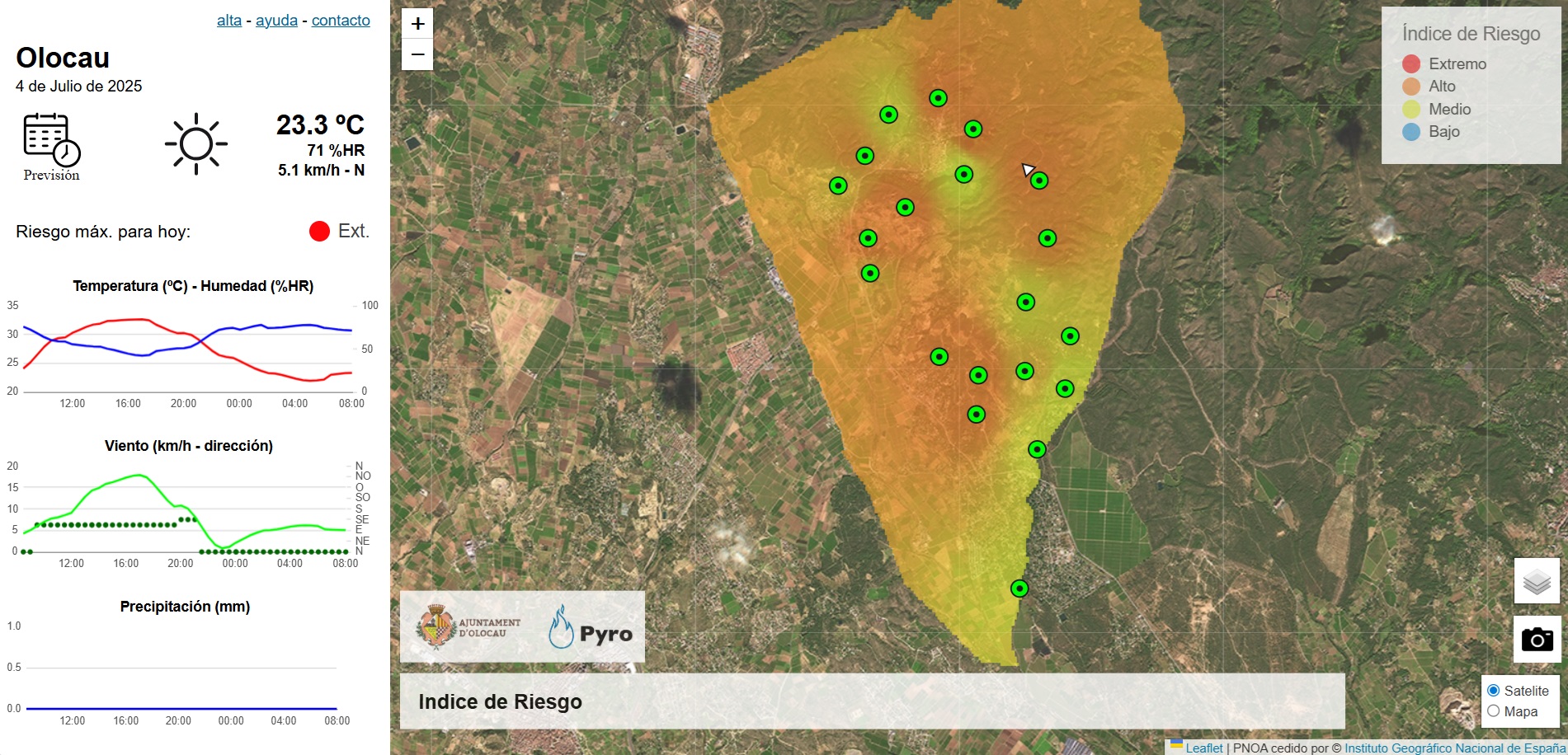 Riesgo incendio 4 julio