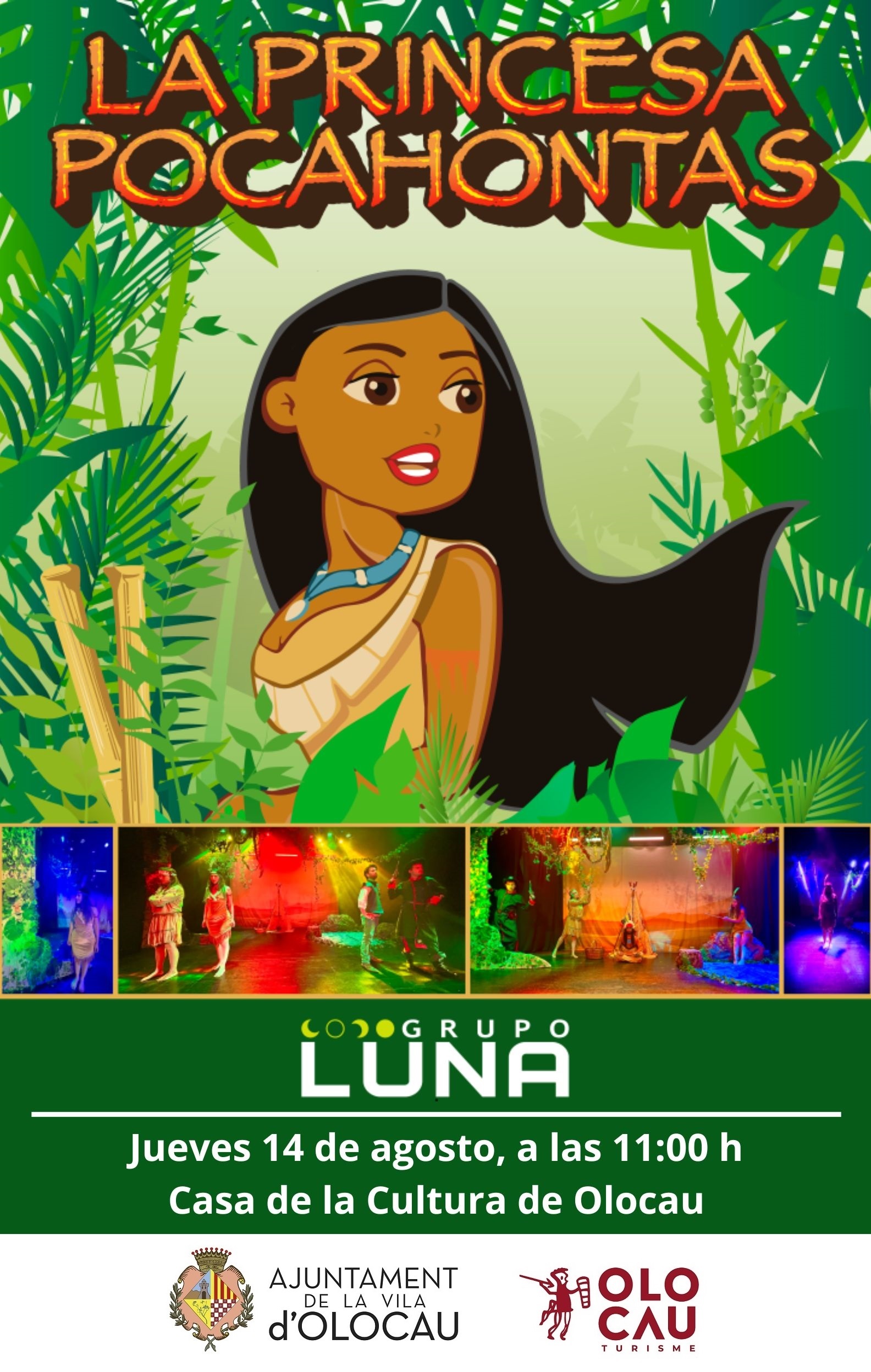 Representaci&oacute;n de la obra de teatro infantil &lsquo;La princesa Pocahontas&rsquo; Olocau