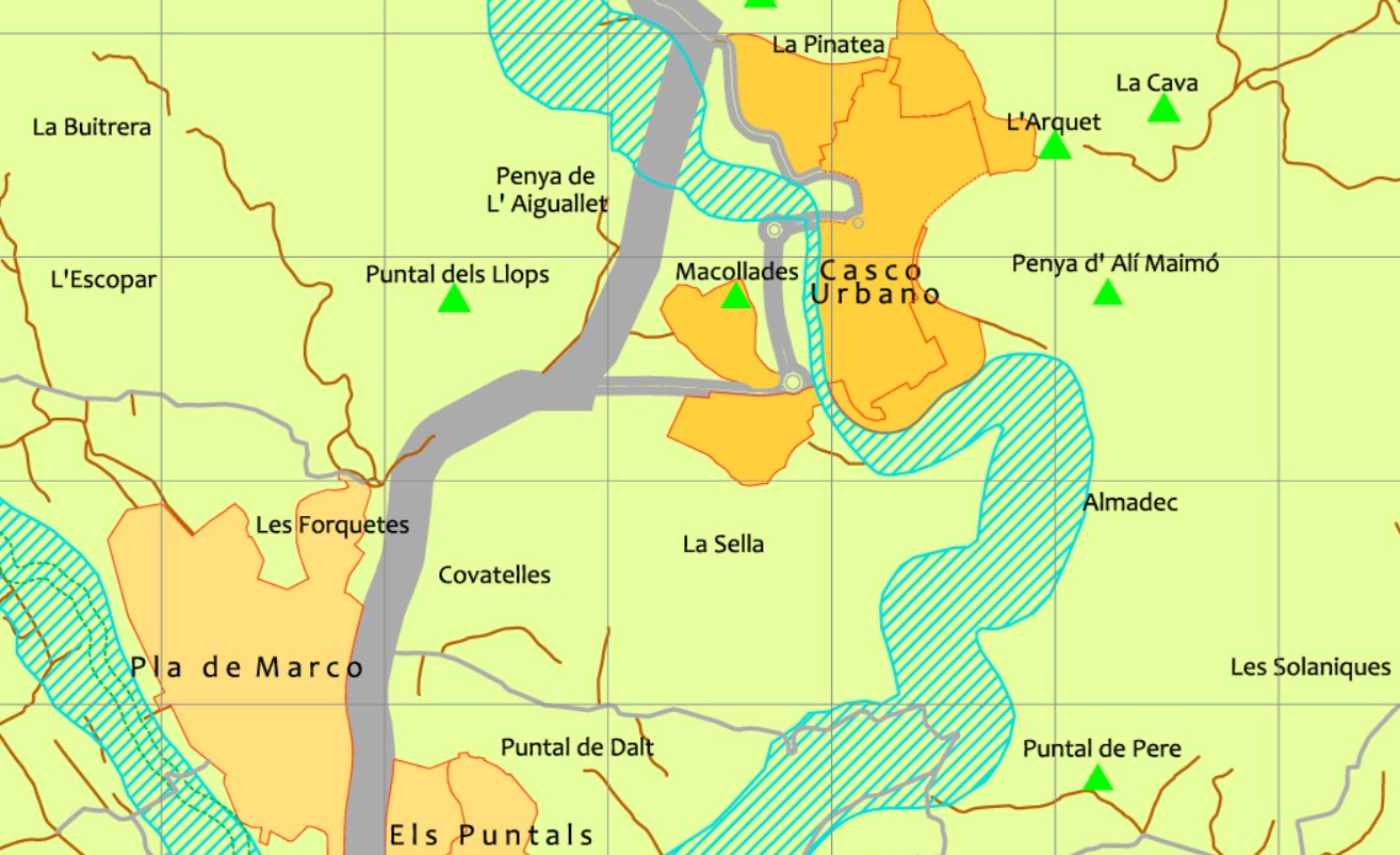 Mapa Olocau