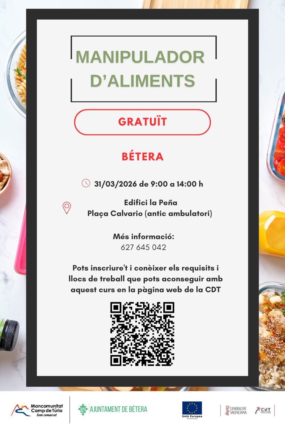 Curso manipulador alimentos