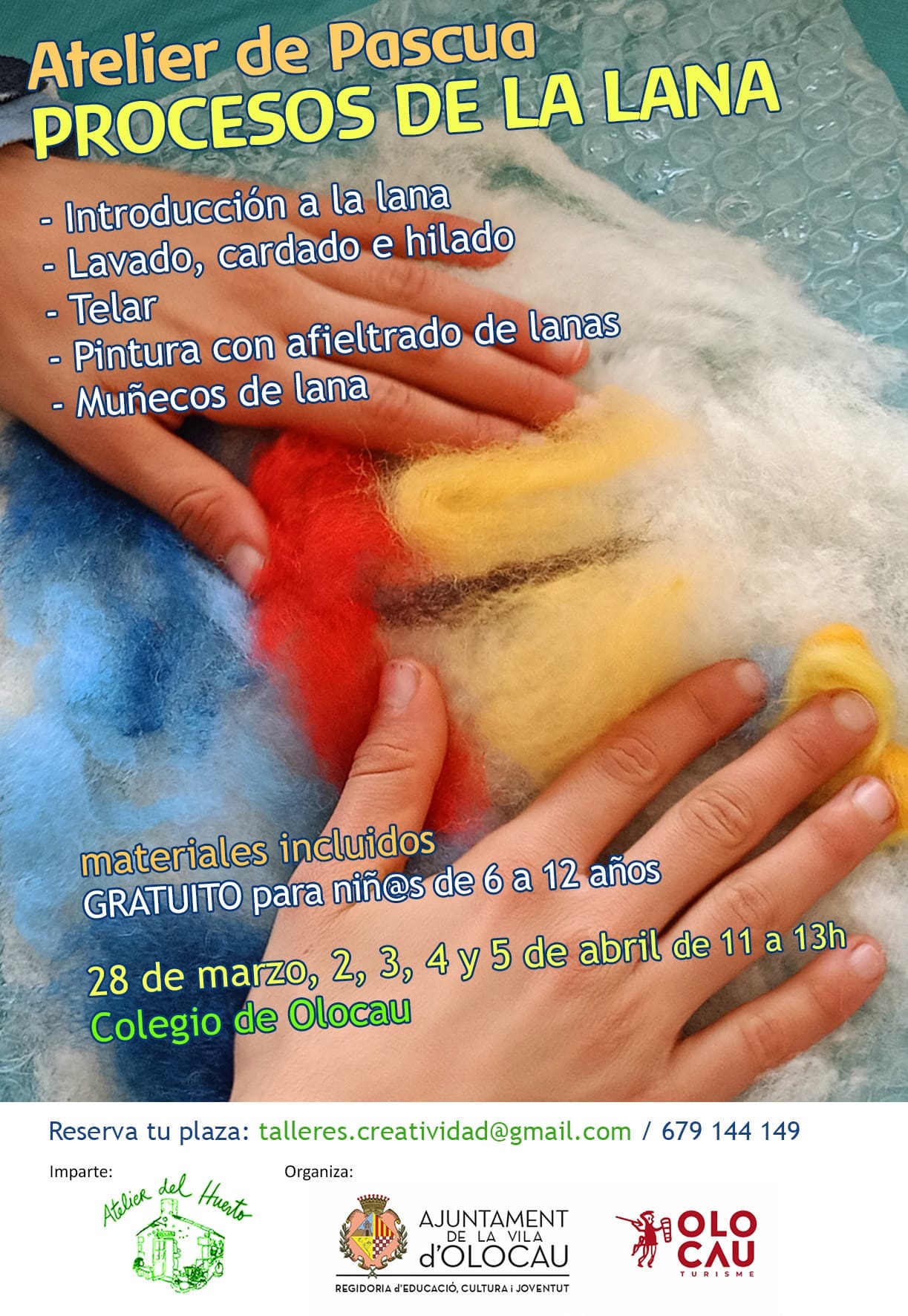 Cartel Atelier de Pascua Olocau