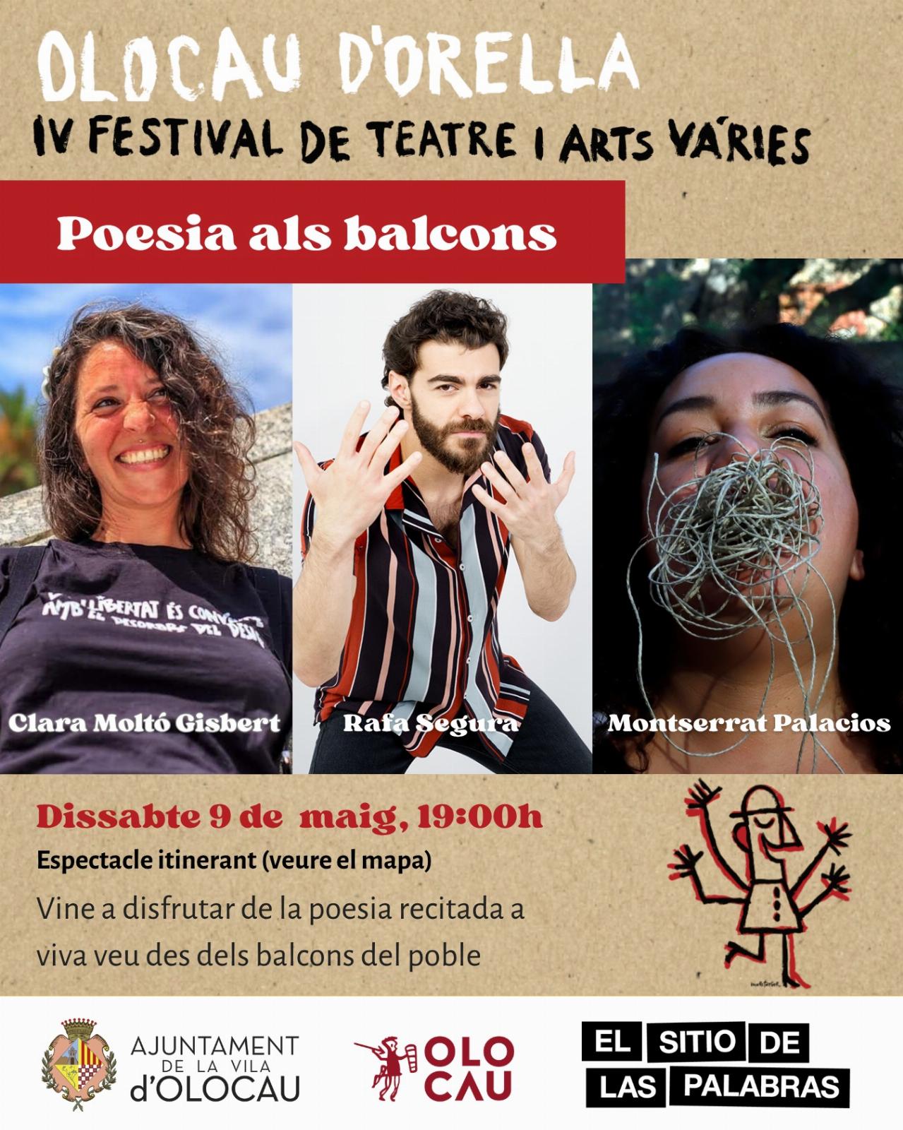 Espectacle itinerant ‘Poesia als balcons’ (IV Festival Olocau d’Orella)