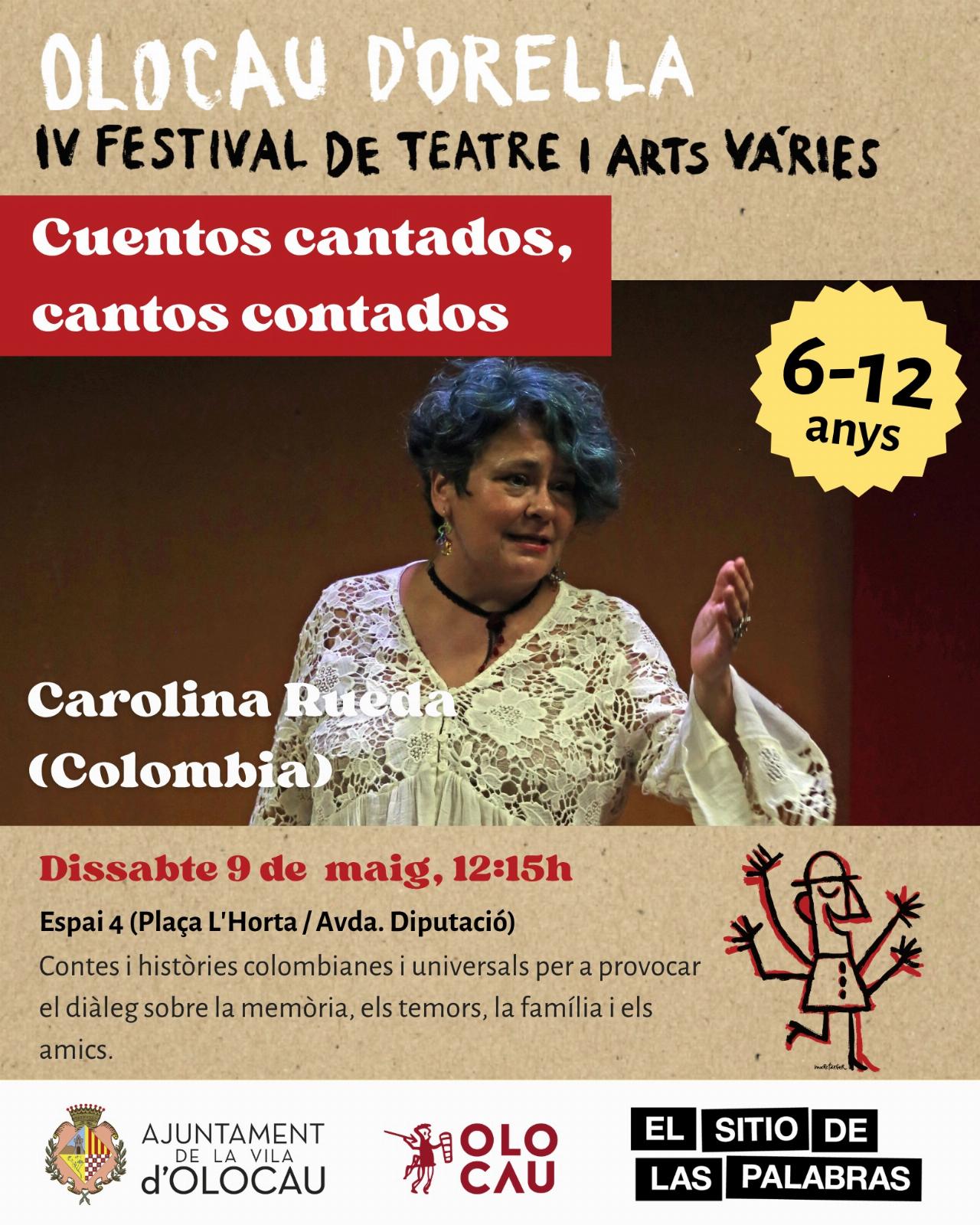 ‘Cuentos cantados, cantos contados’, amb Carolina Rueda (IV Festival Olocau d’Orella)