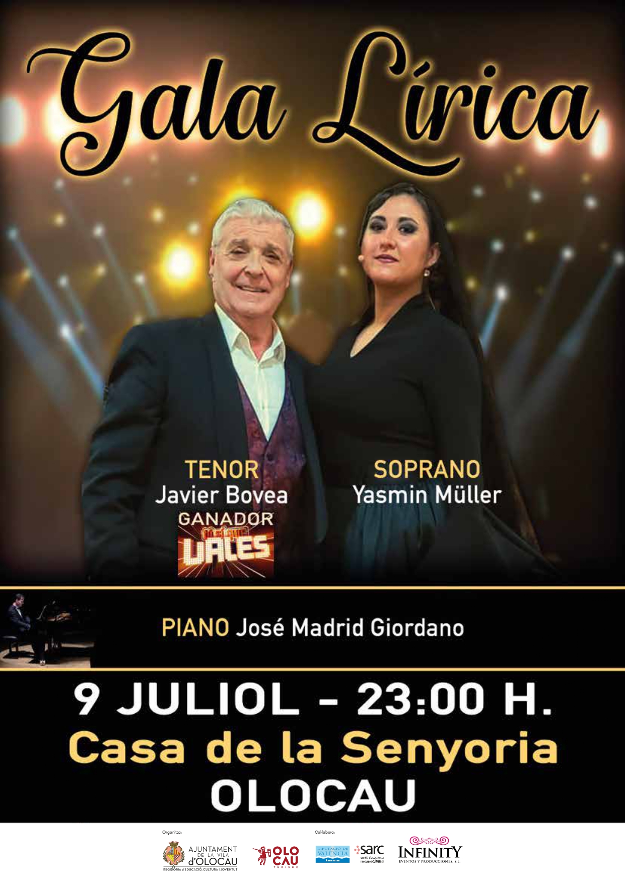 Cartel Gala L&iacute;rica Olocau