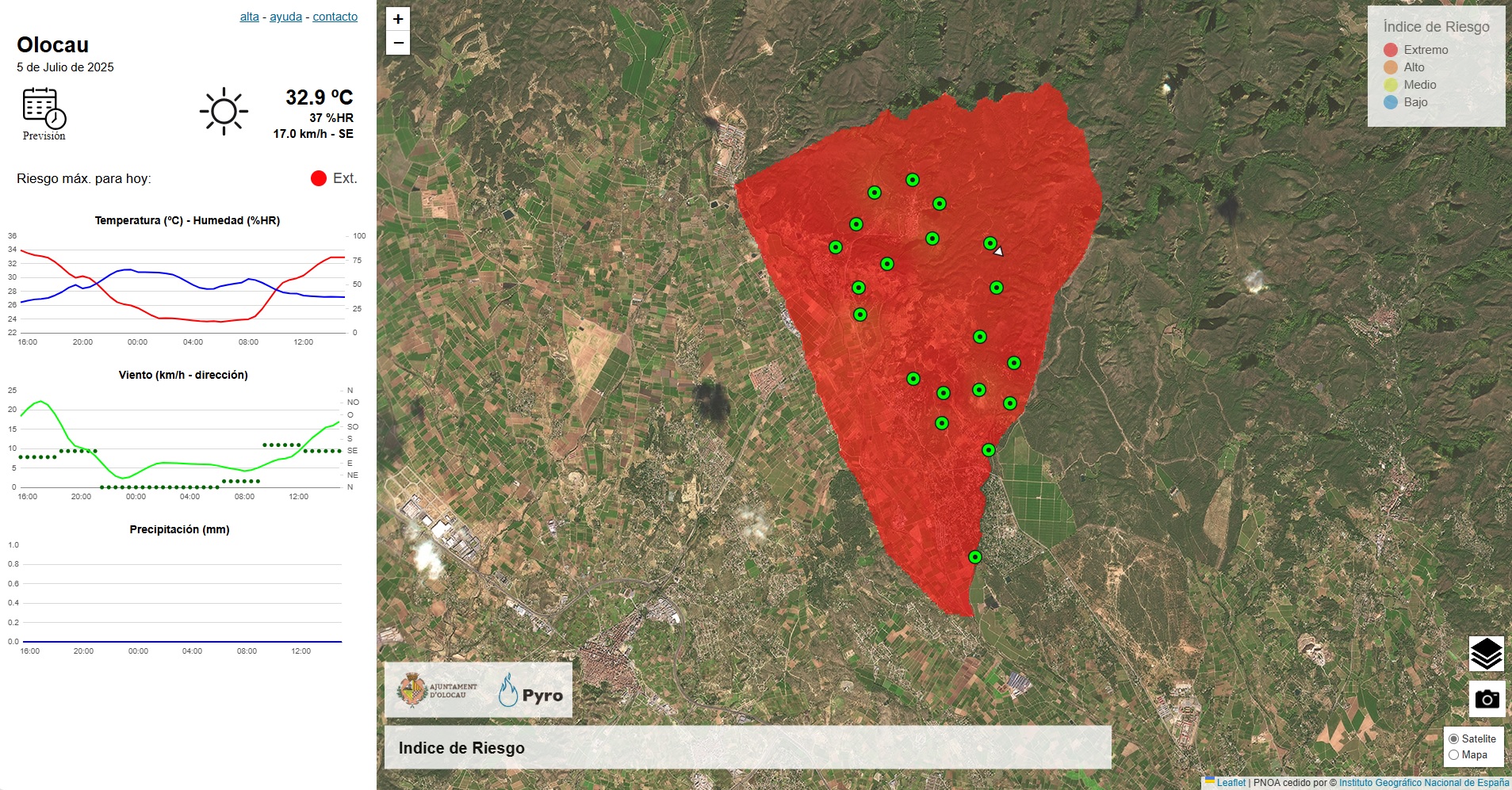 Riesgo incendio 5 julio