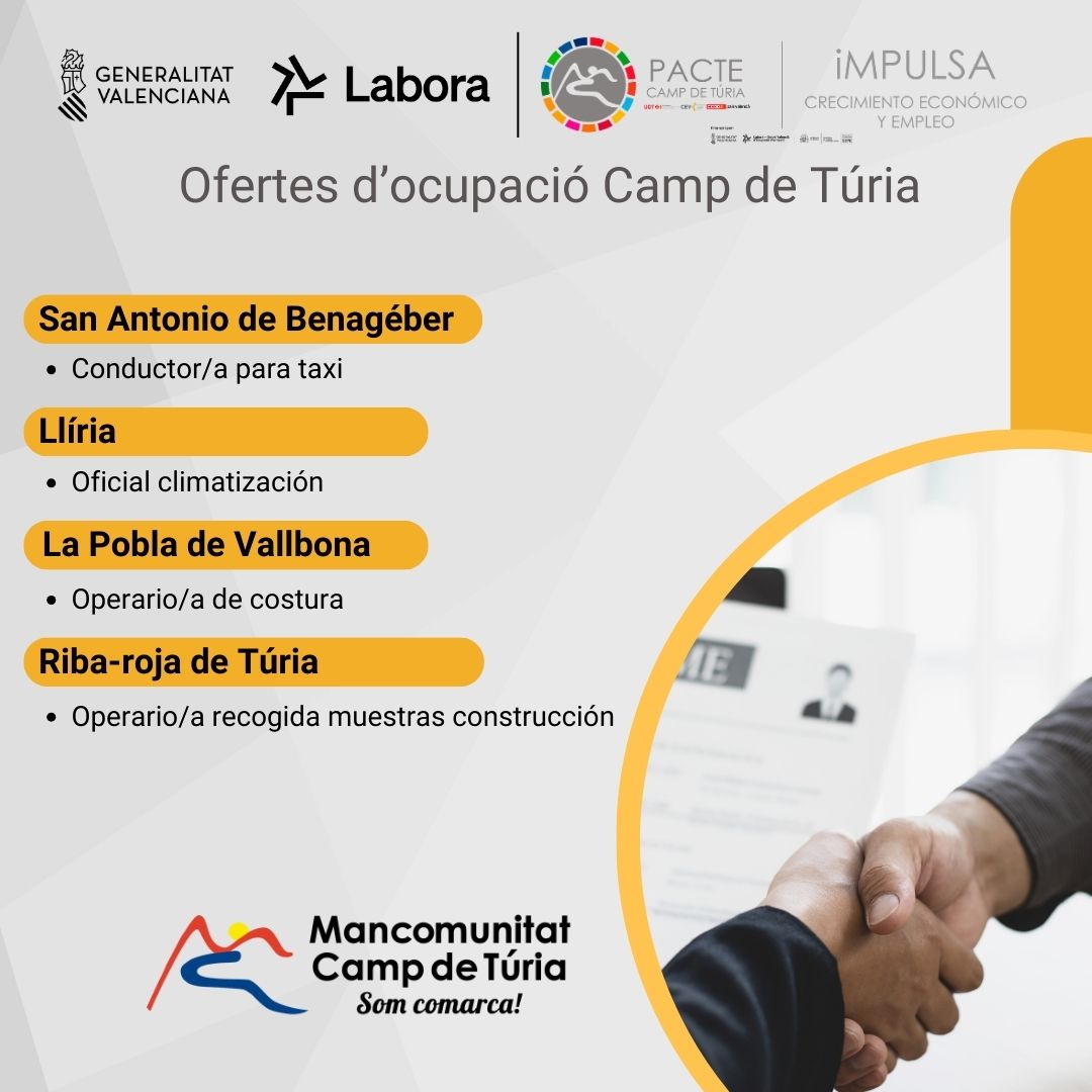 Ofertas empleo Mancomunitat