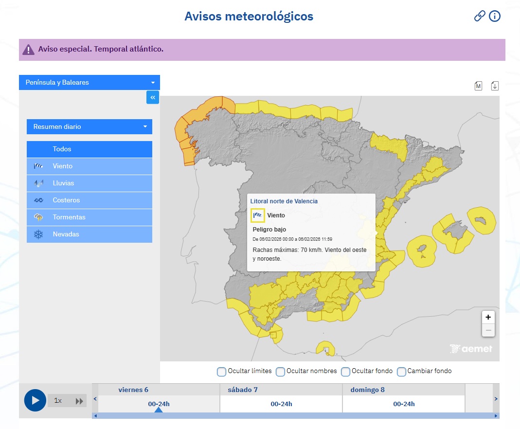 AEMET 6 febrero