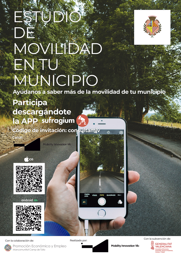 Cartel Estudio de movilidad