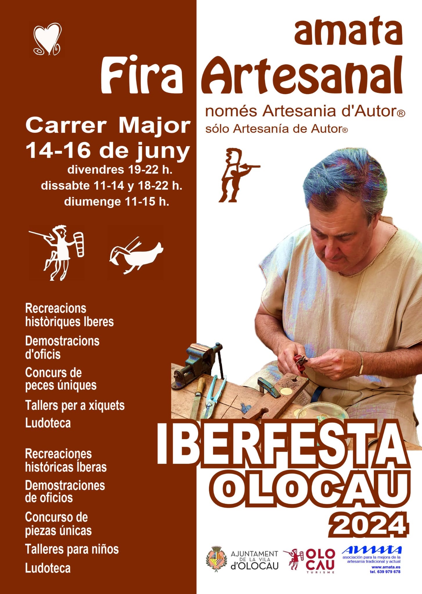 Folleto informativo Feria Artesanal Iberfesta 2024 Olocau - 1