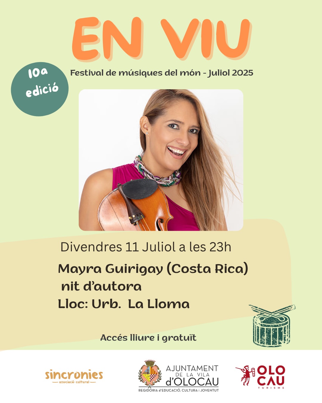 Concierto de Mayra Guirigay (Festival En Viu 2025) Olocau