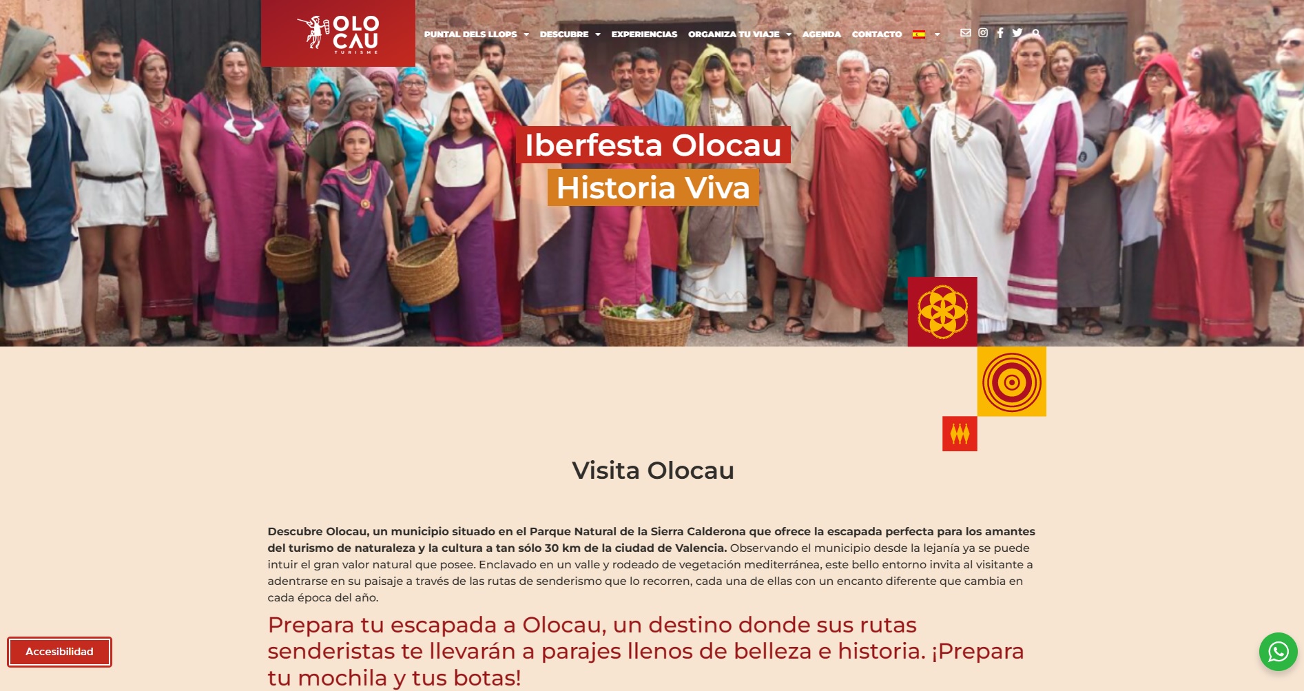 P&aacute;gina web Turisme Olocau