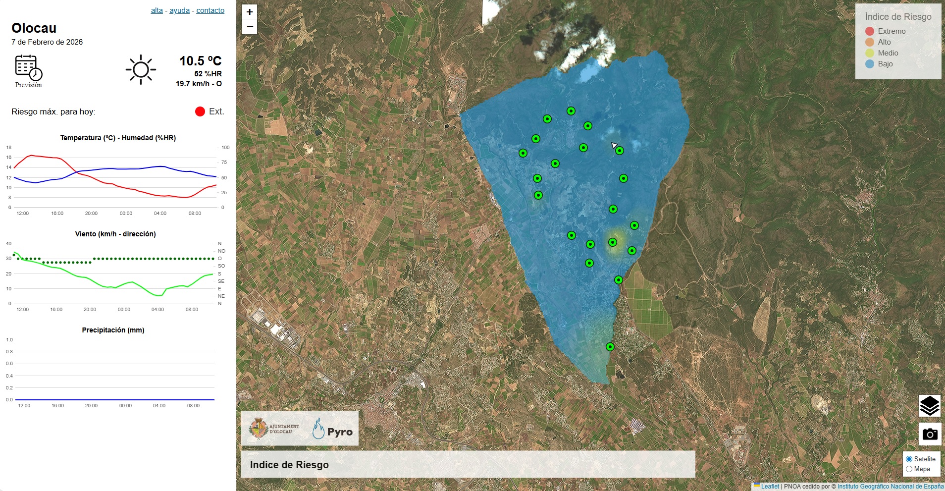 Riesgo incendio 7 febrero