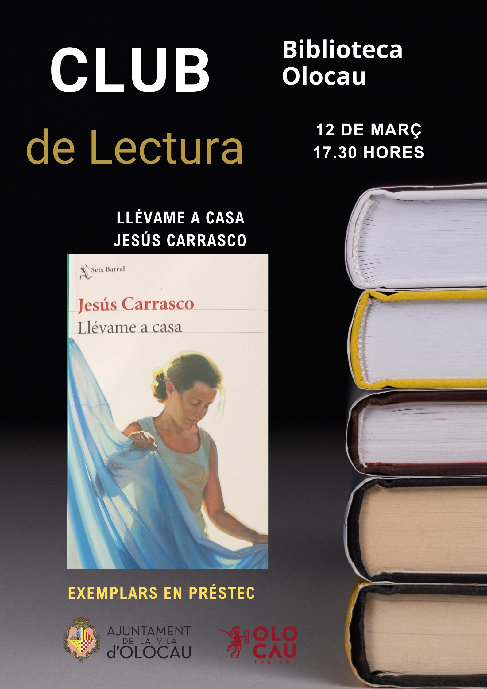 Cartel Club Lectura Olocau marzo