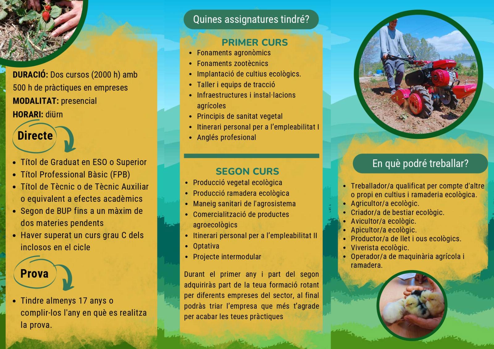 Cicle de Tècnic en Producció Agroecològica 3