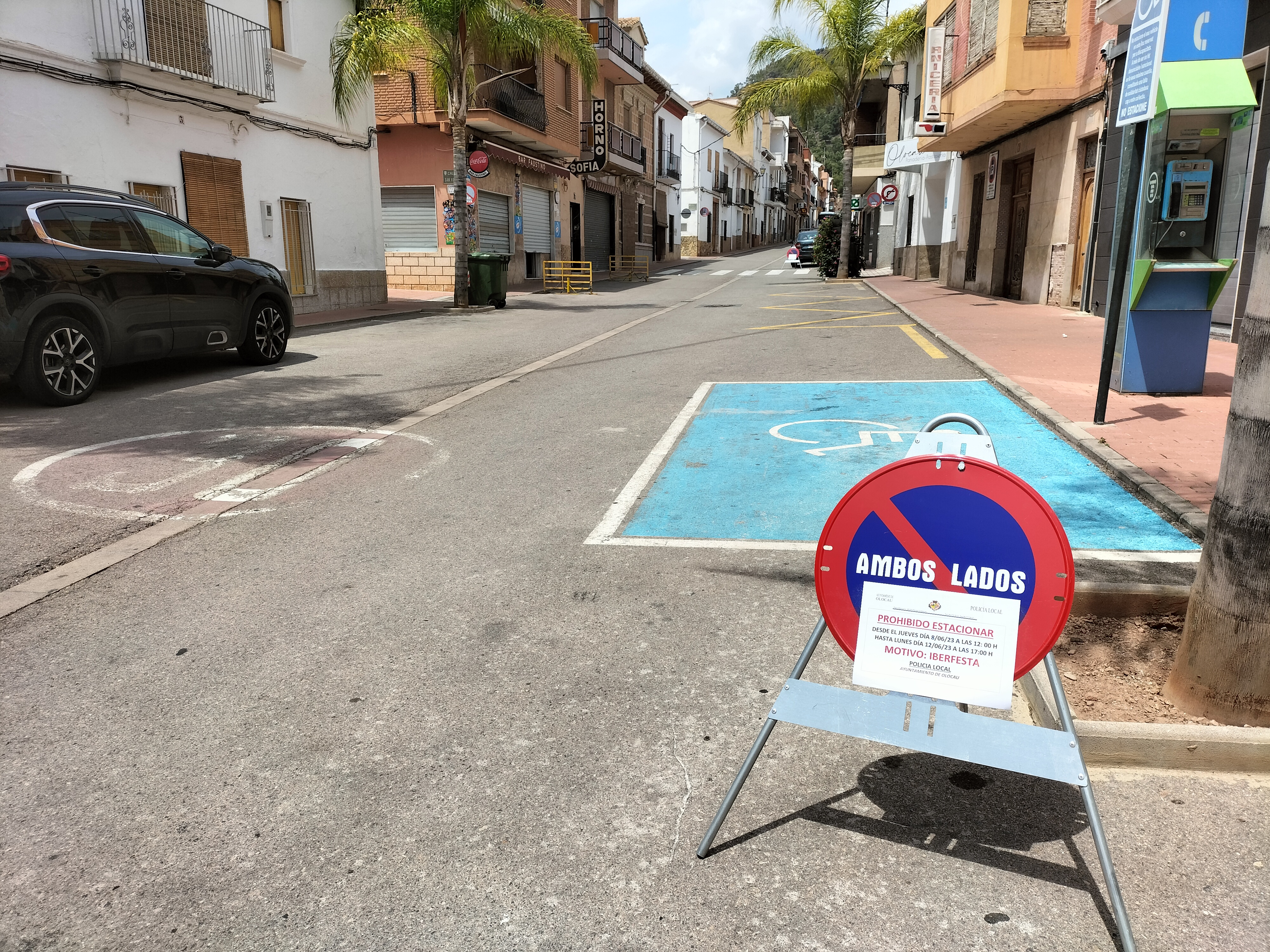 Se&ntilde;al Calle Mayor Olocau