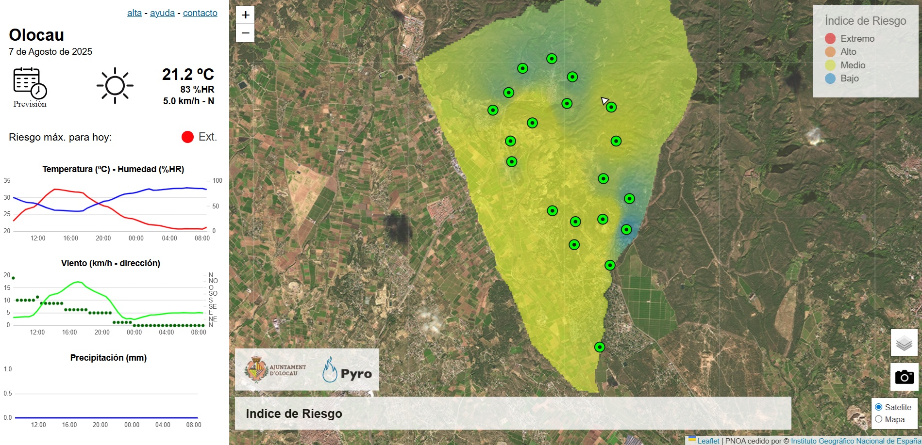 Riesgo incendio 7 agosto