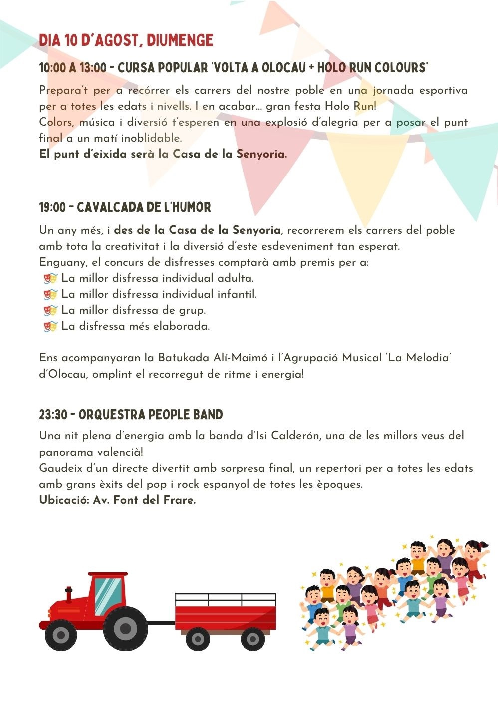 Actos 10 agosto Olocau