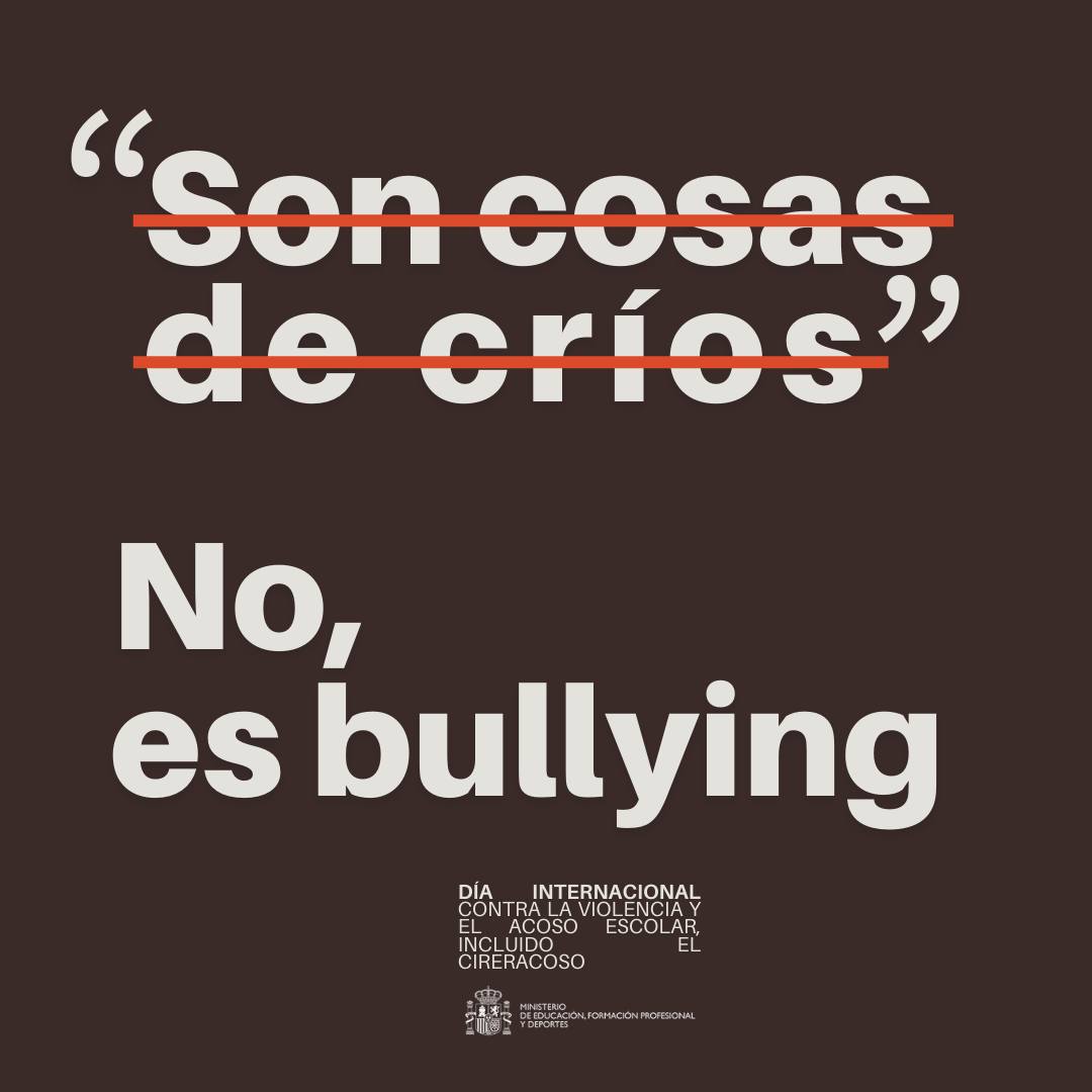 Día Internacional contra la Violencia y el Acoso Escolar, incluido el Ciberacoso 2