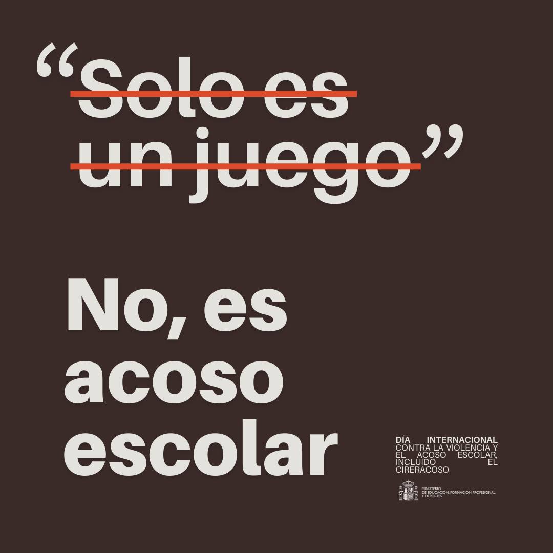 Día Internacional contra la Violencia y el Acoso Escolar, incluido el Ciberacoso 1