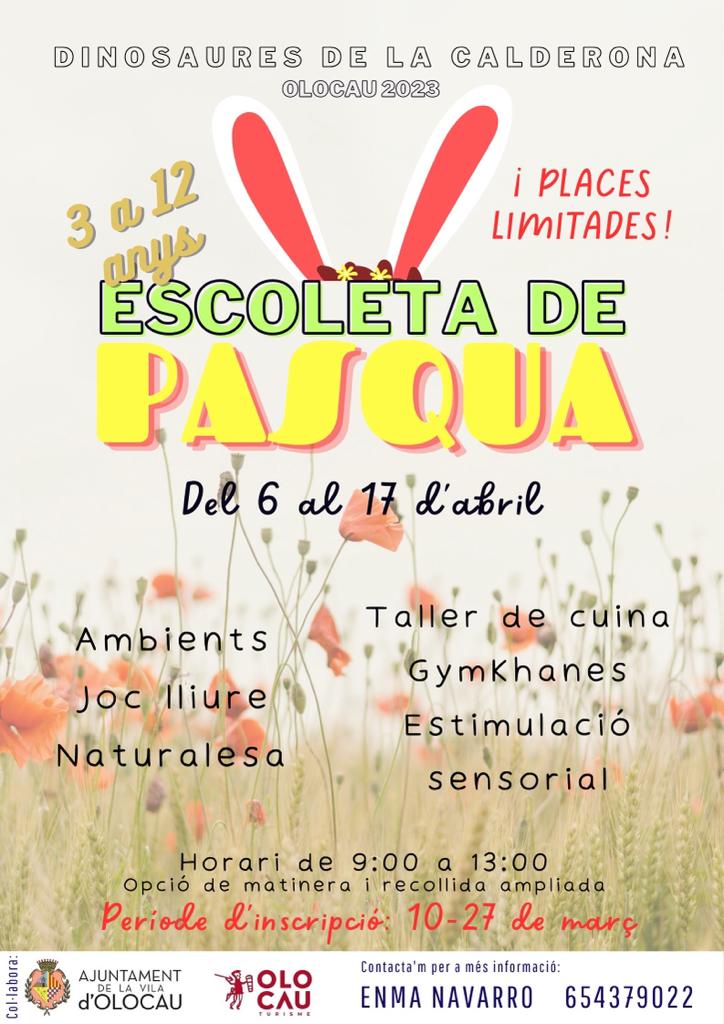 Cartel Escoleta Enma Navarro Olocau