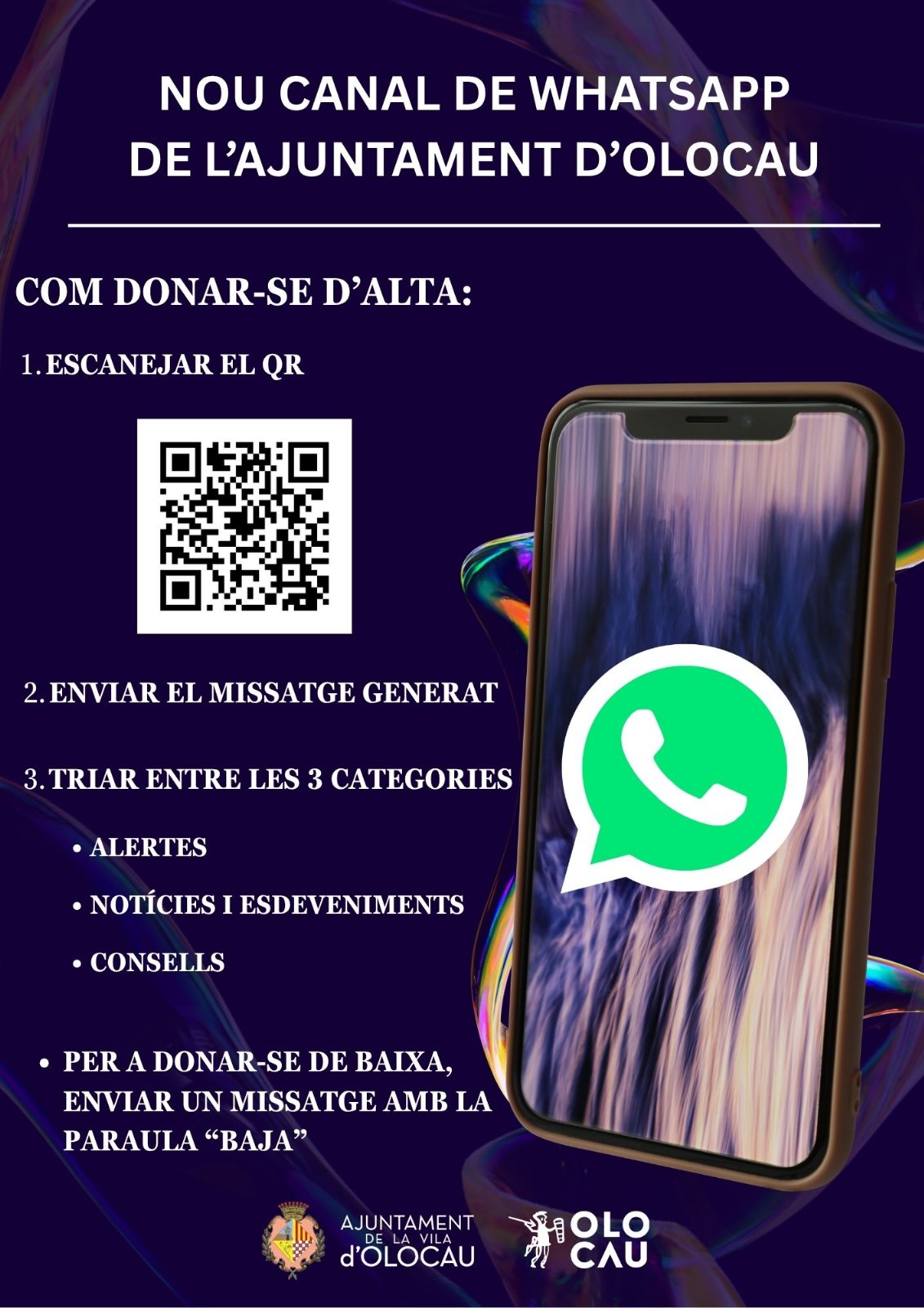 El Ayuntamiento de Olocau presenta su canal de WhatsApp 3