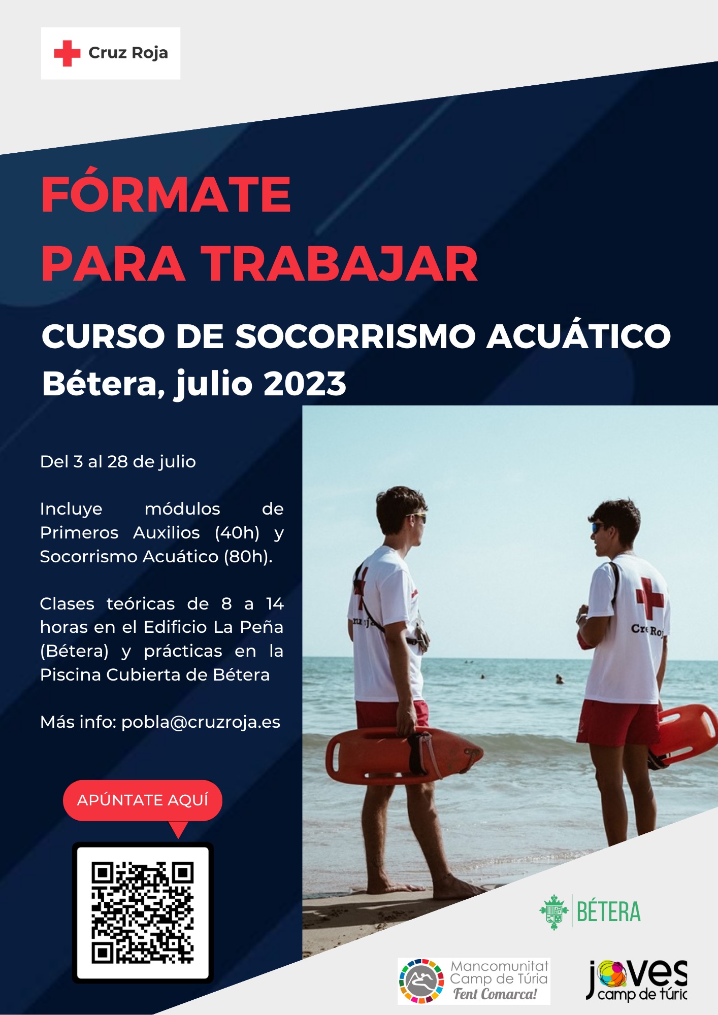 Cartel Curso Socorrismo Bétera