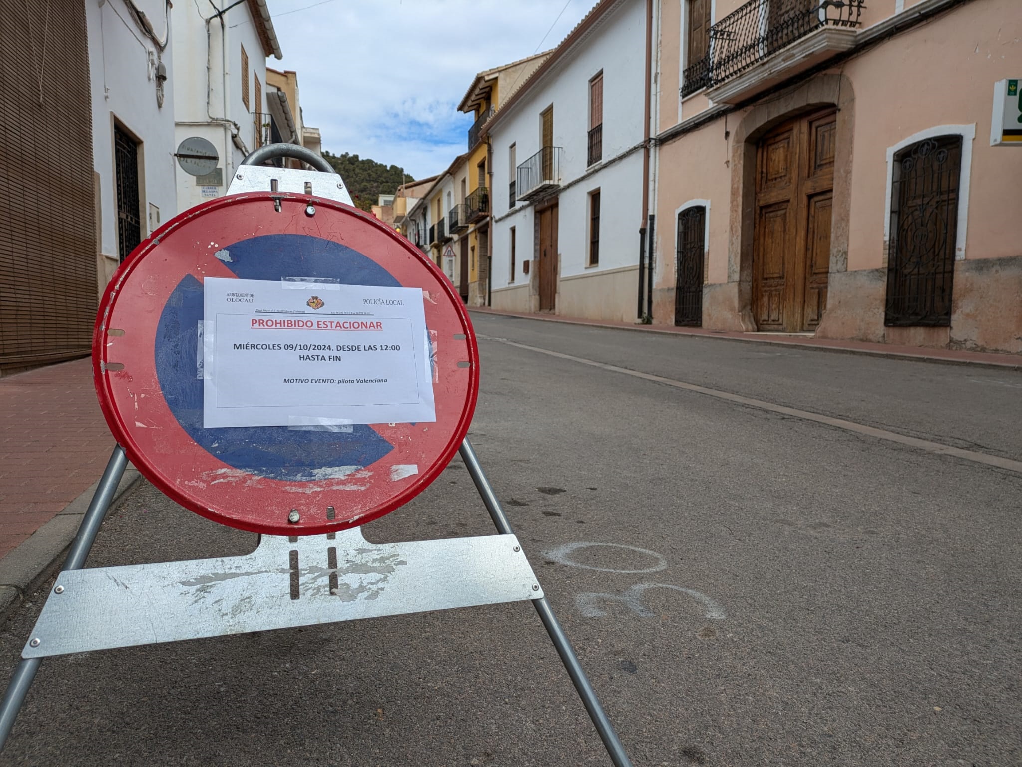 Prohibici&oacute;n estacionar